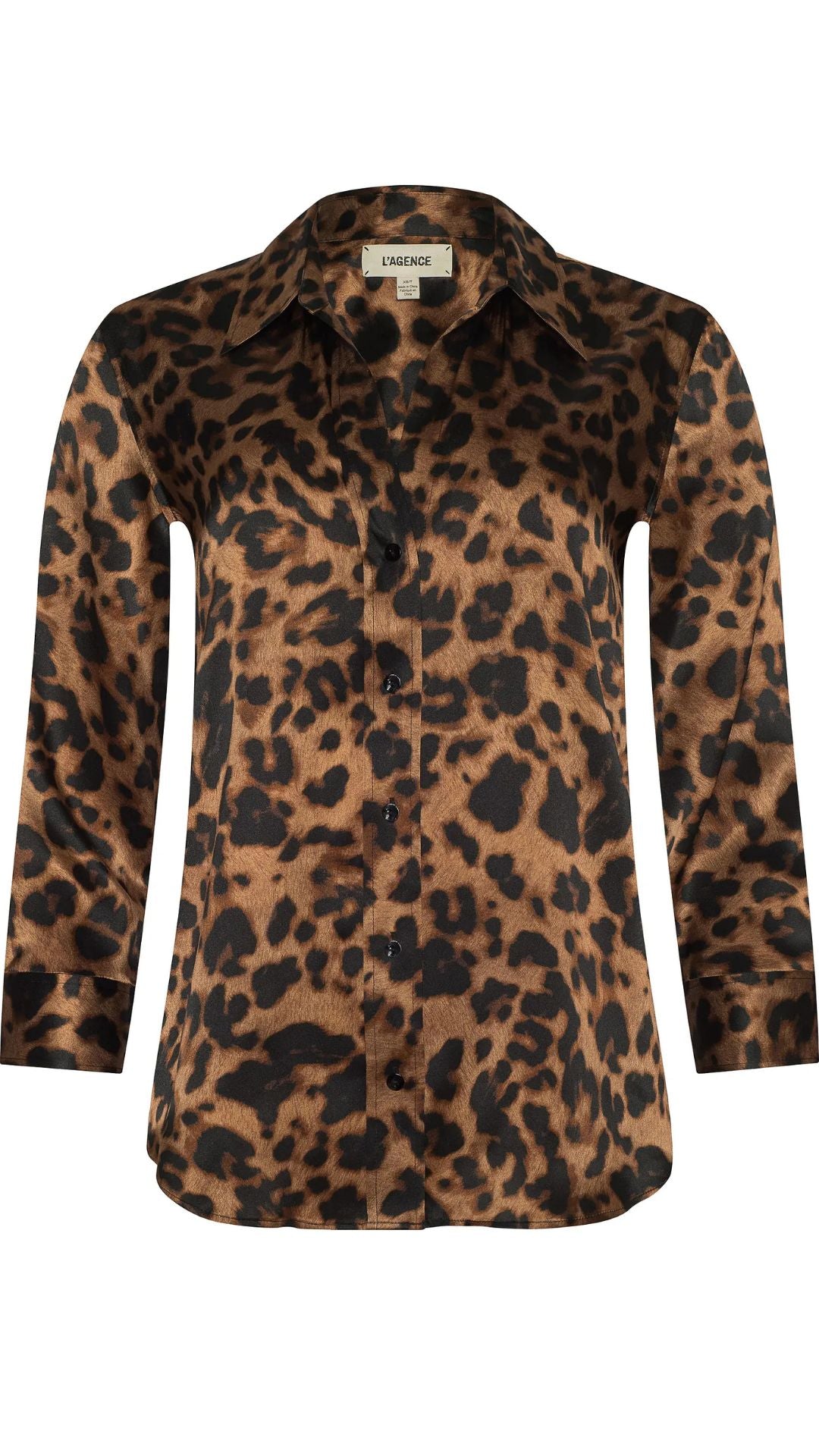 Dani Silk Blouse Leopard - L'Agence