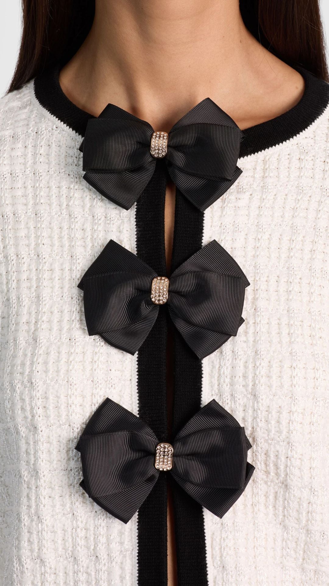 Akira Bow Cardigan - Alice and Olivia