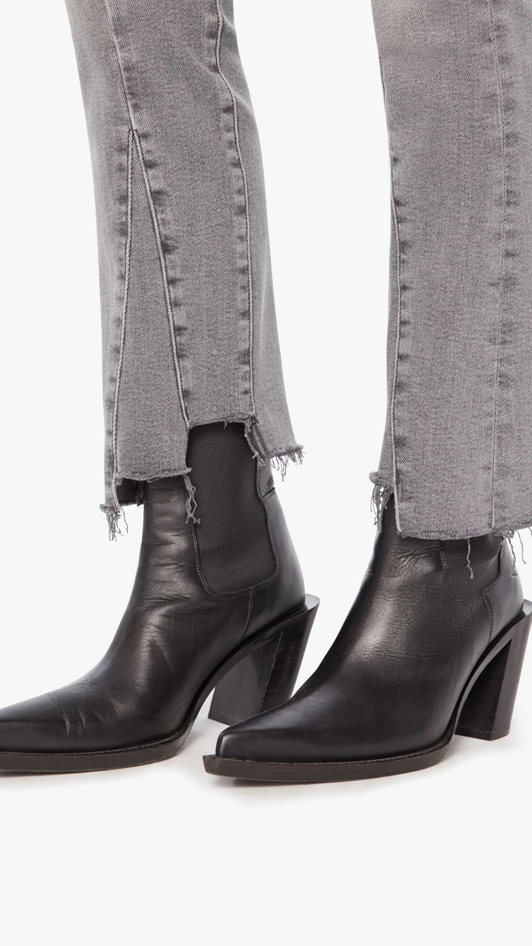 Insider Crop Pointy Fray Catch - Mother Denim