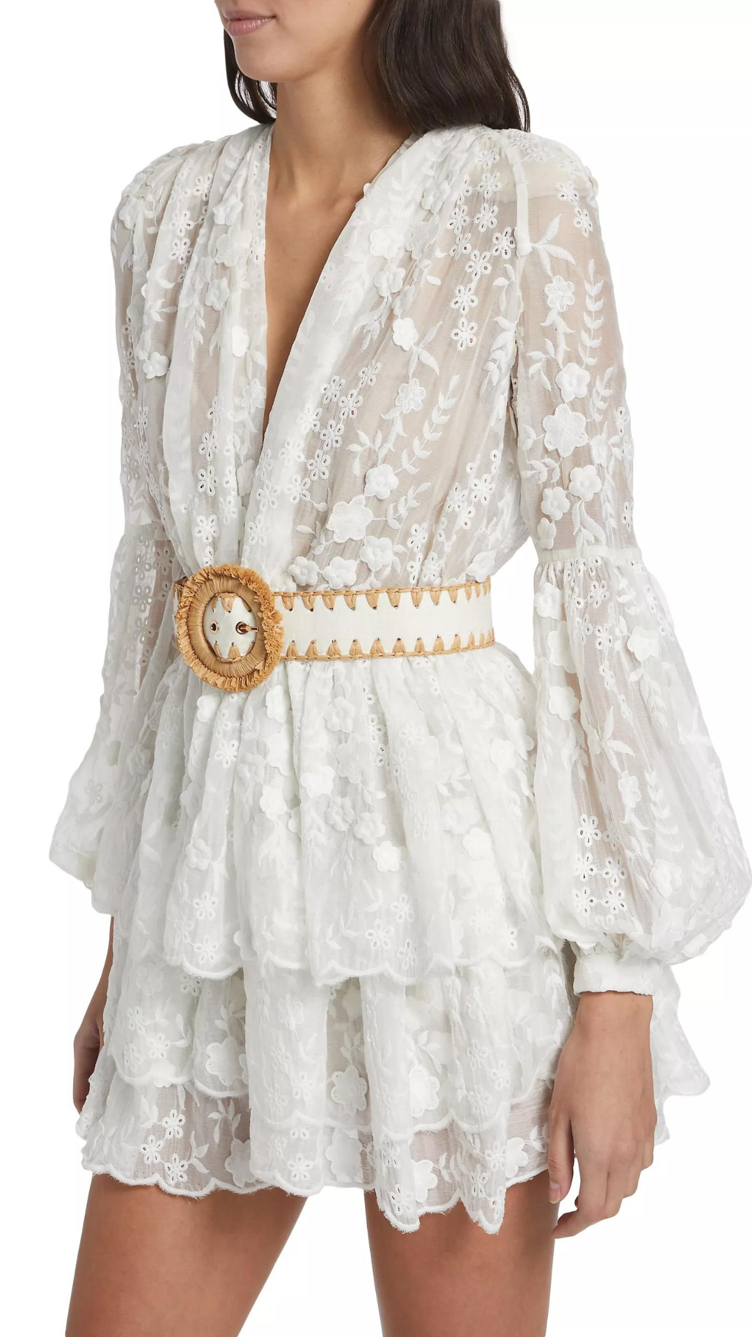 Bedouin Lace White Mini Dress - Bronx and Banco