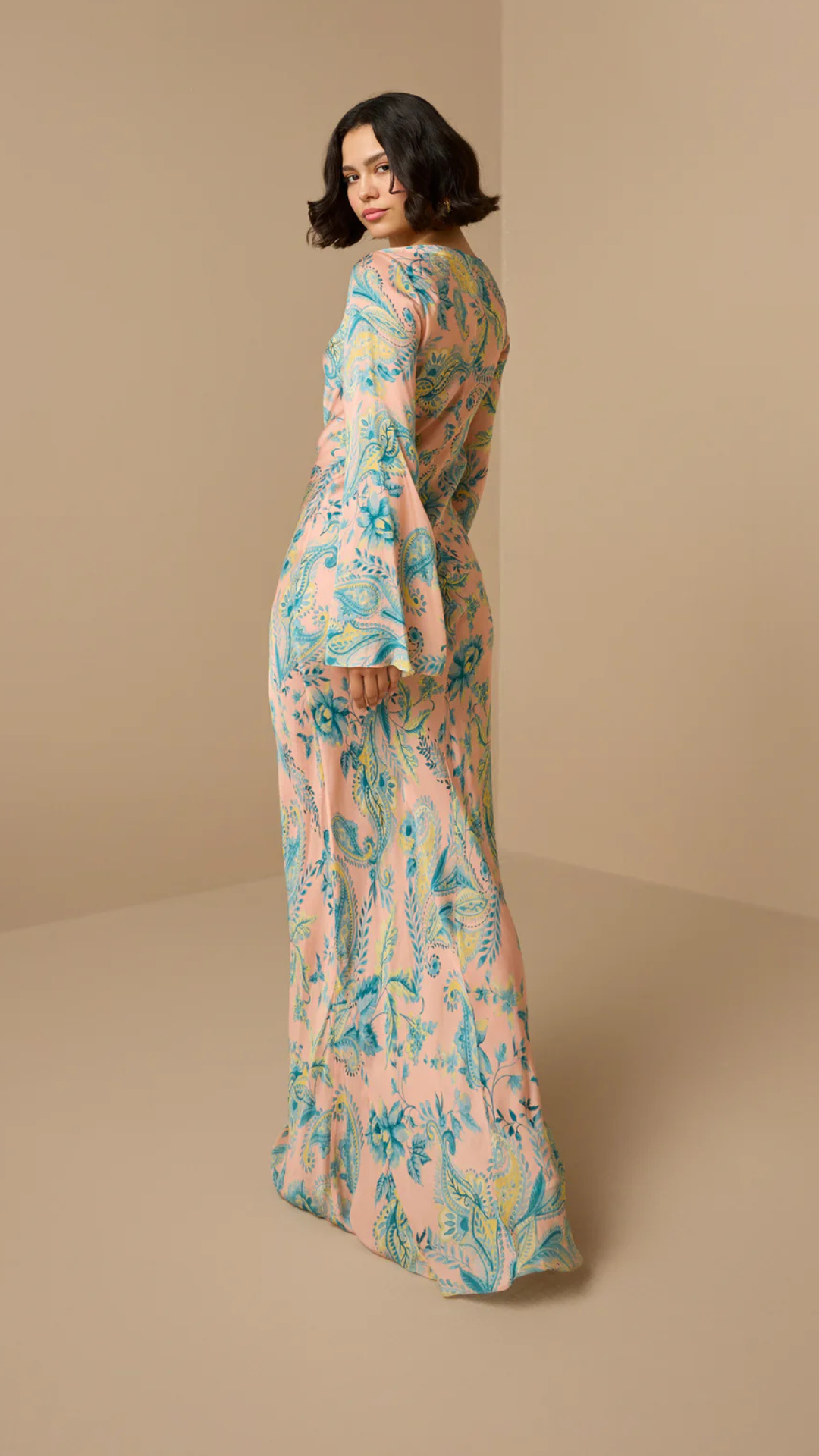 Long Bias Dress - Hemant and Nandita