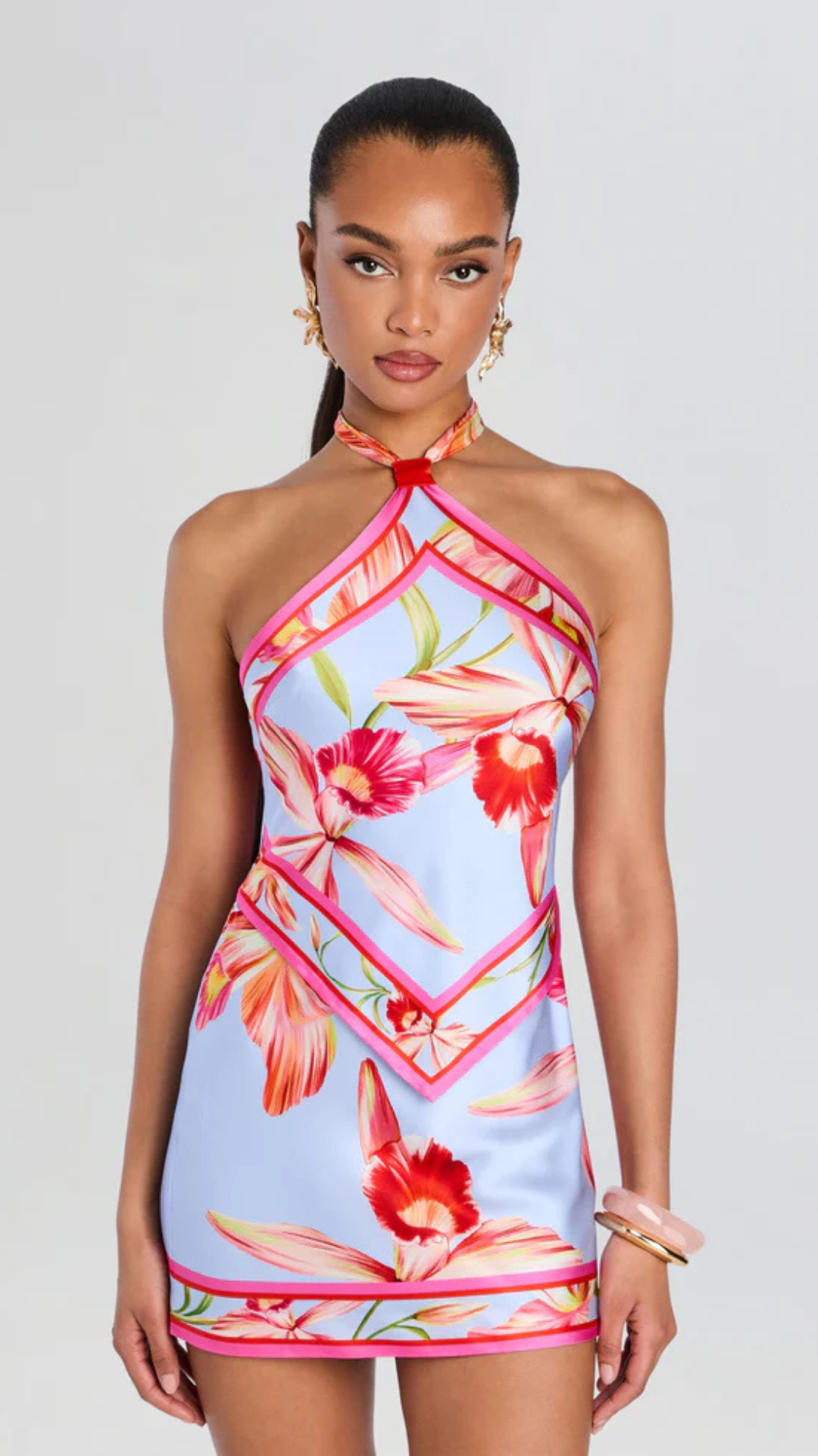 Adelaide Silk Dress L'Acqua Orchid