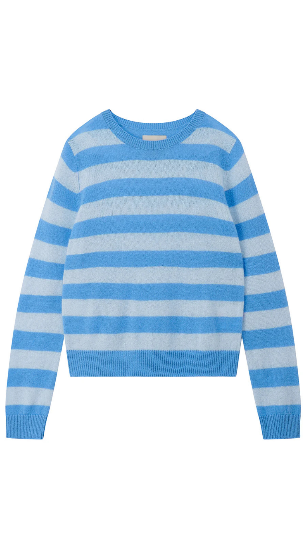 Striped Crew Cashmere