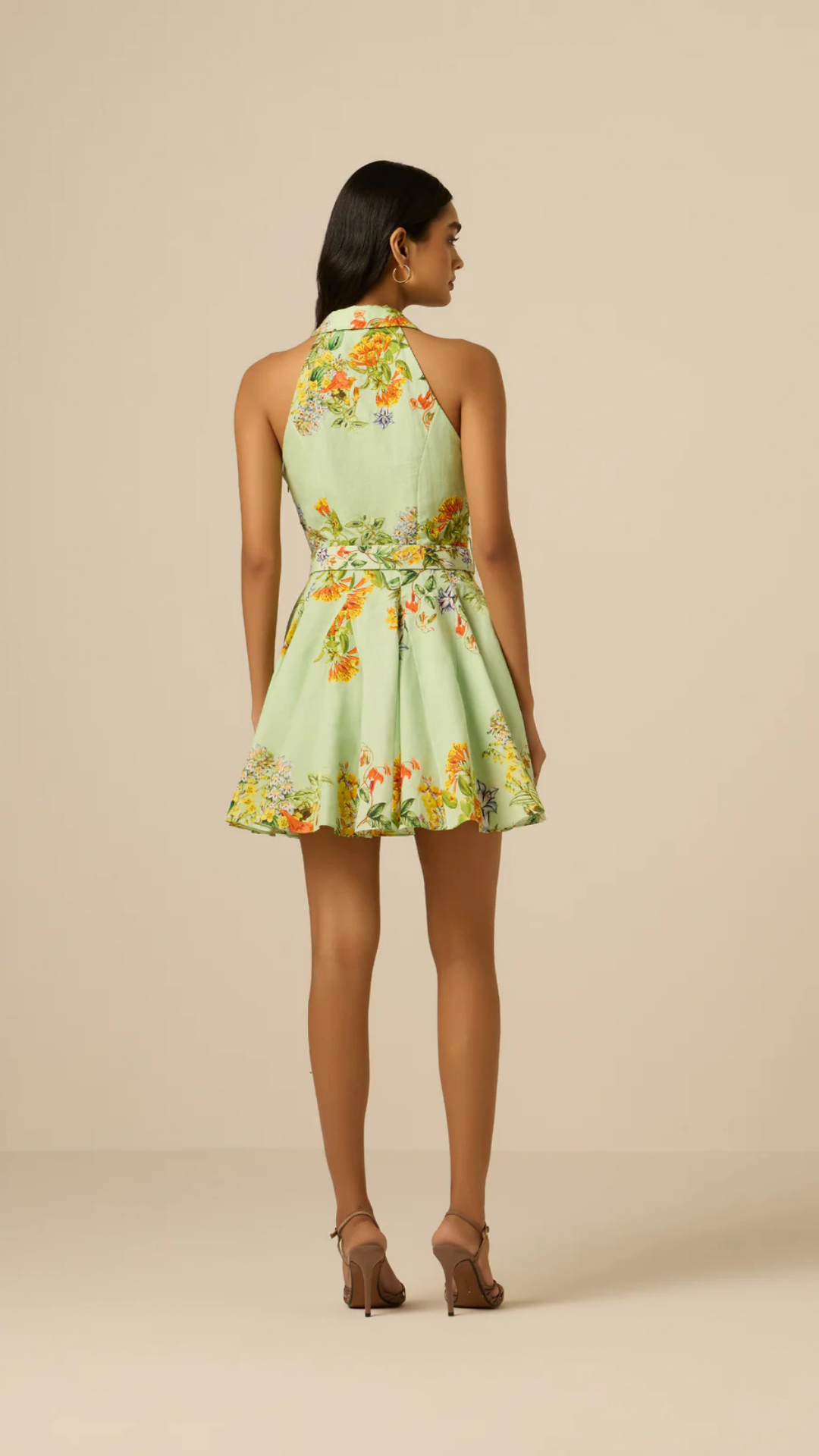 Baku Short Dress With Buckle Belt