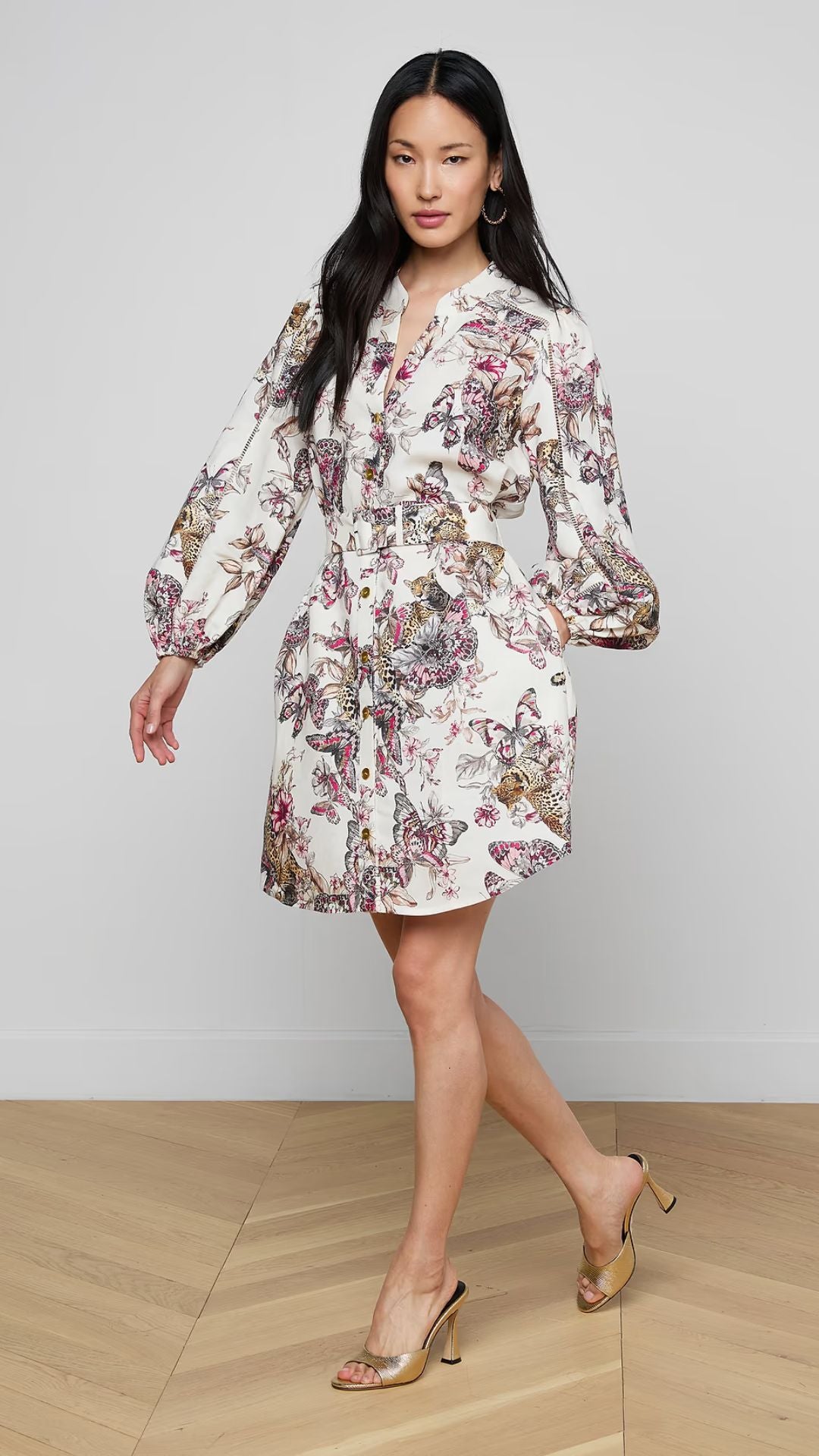 Kiersten Long Sleeve Dress - L'Agence