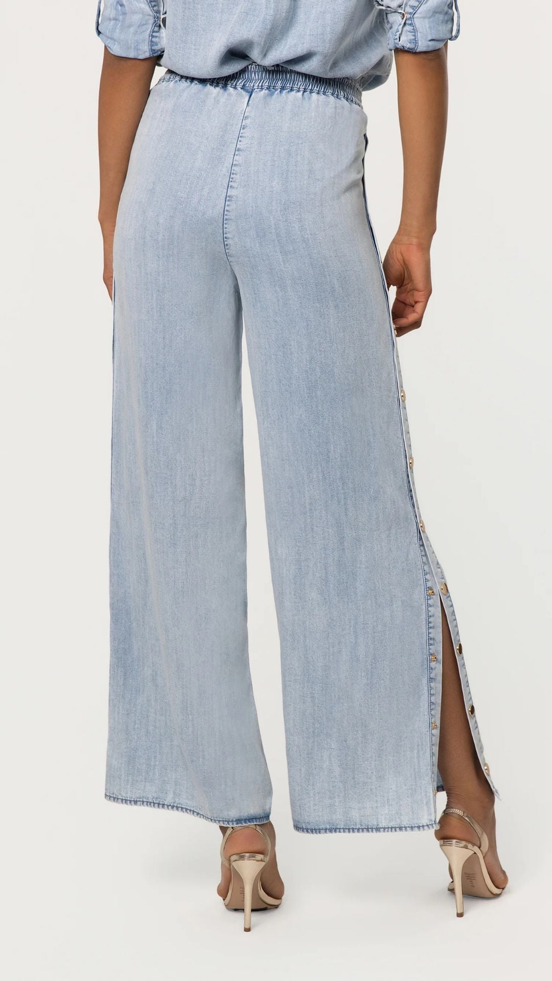Josalyn Denim Snap Pants