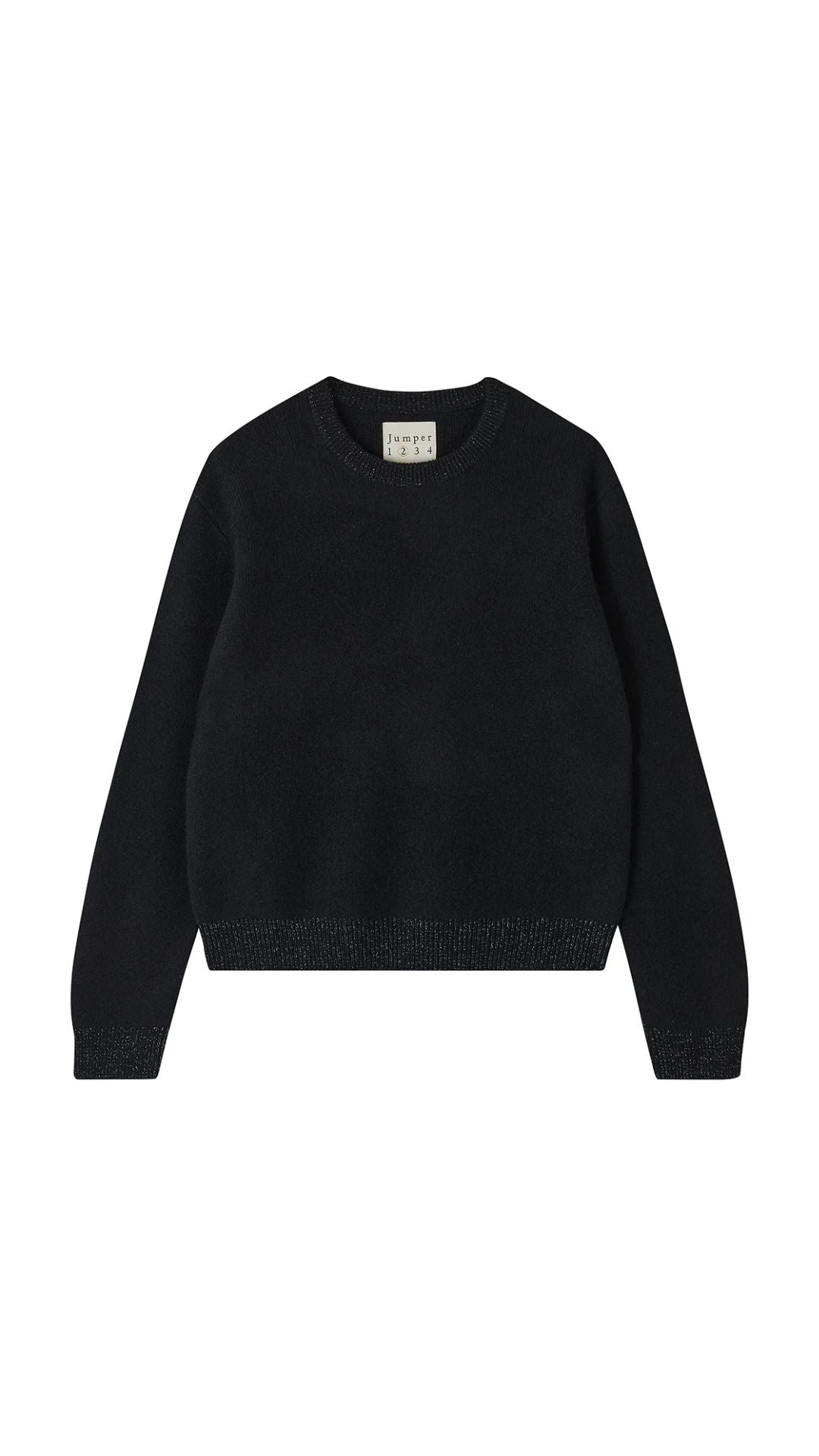 Contrast Lurex Rib Crew - Jumper 1234