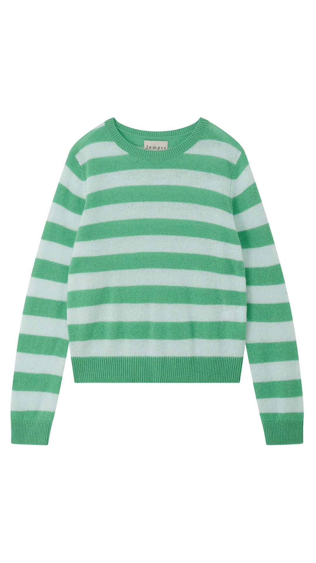 Striped Crew Cashmere