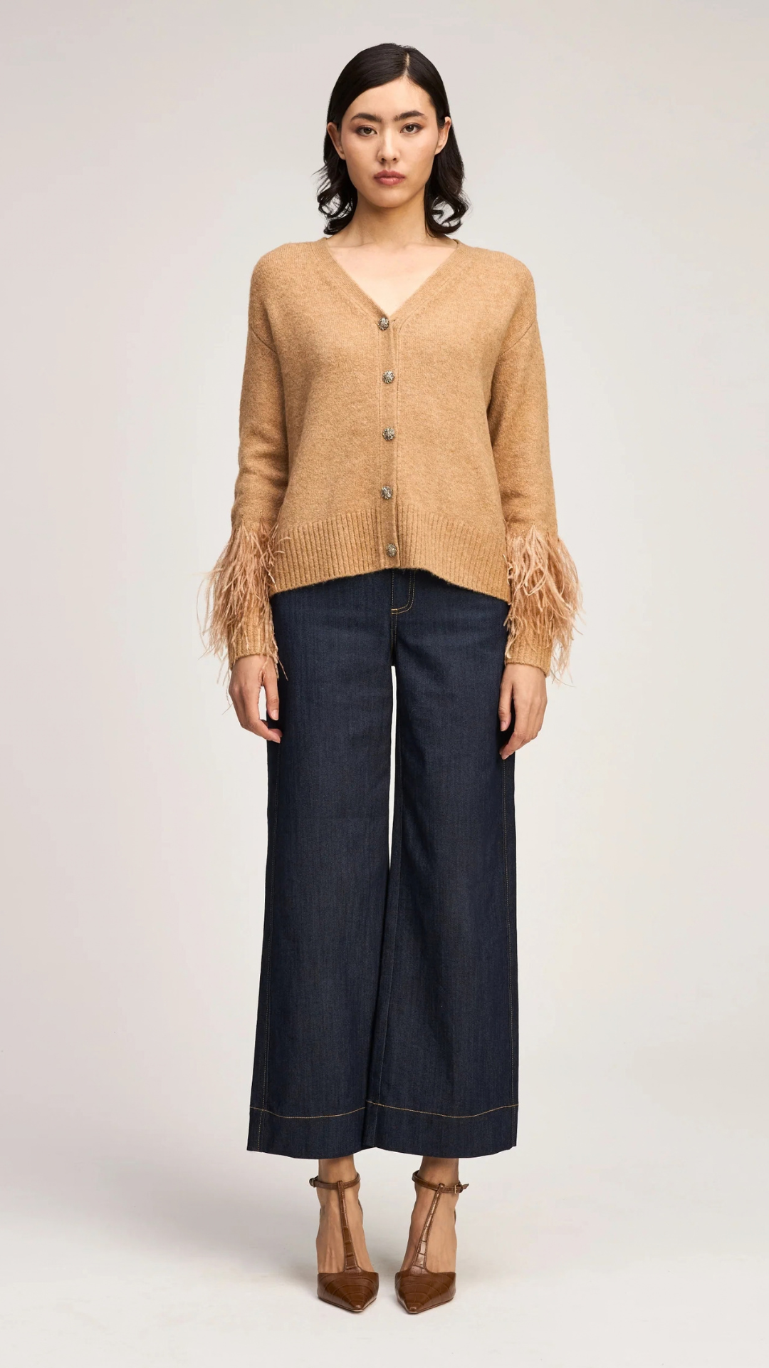 Briana Feather Cardigan