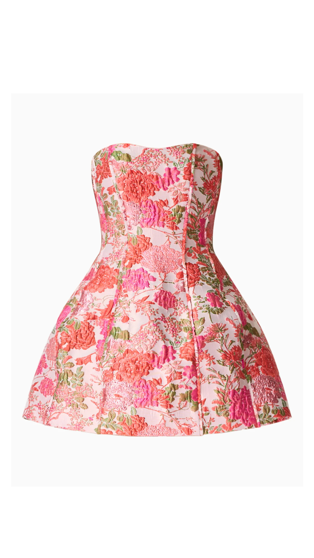Floralie Strapless Mini Dress