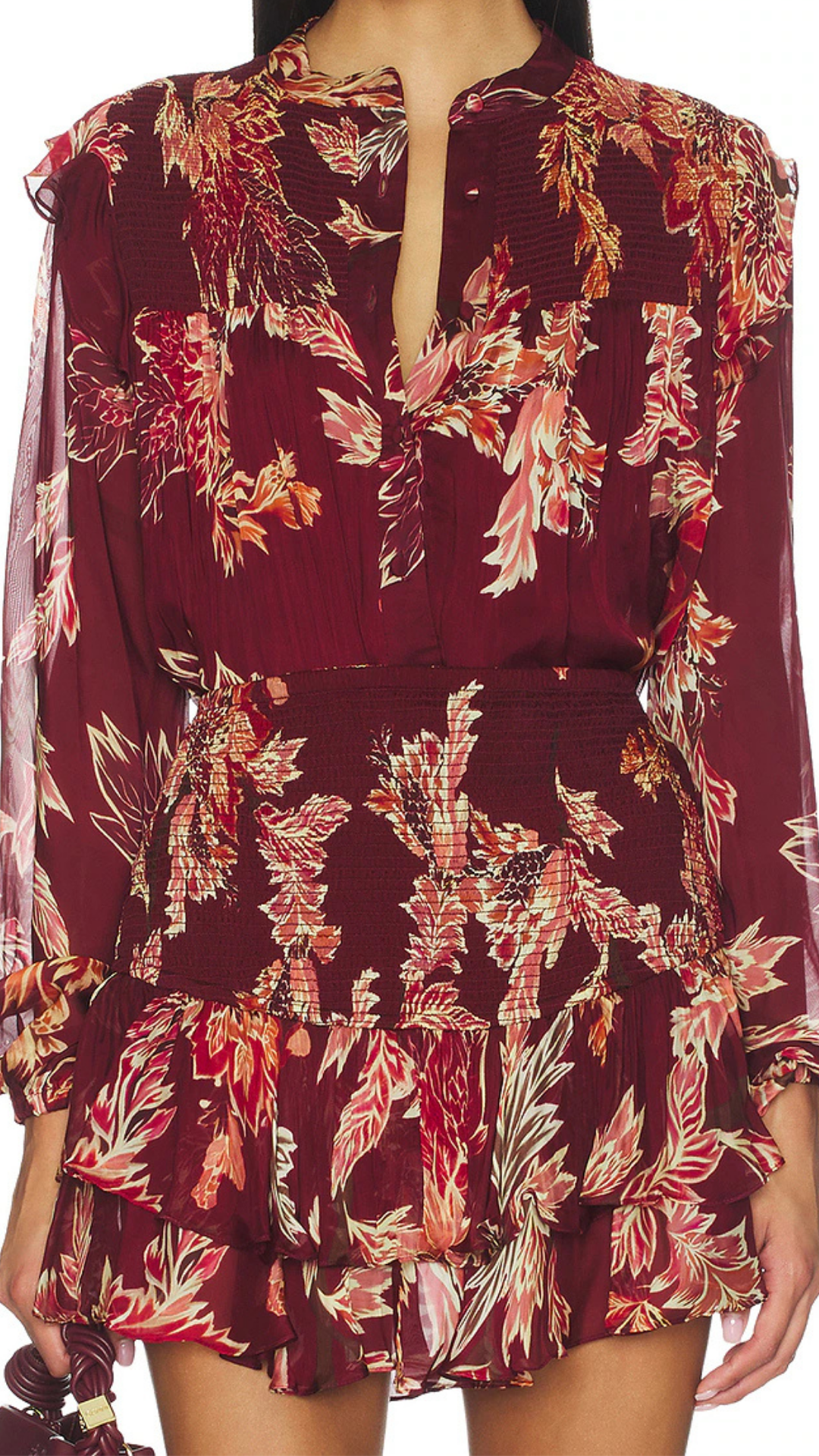 Boho Shirt Maroon - Hemant and Nandita