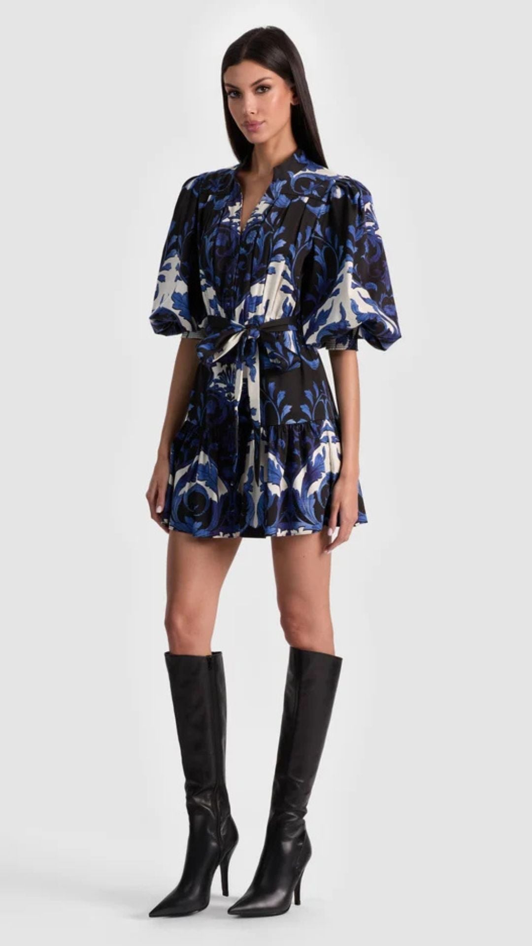 Cora Mini Shirt Dress - Alice and Olivia