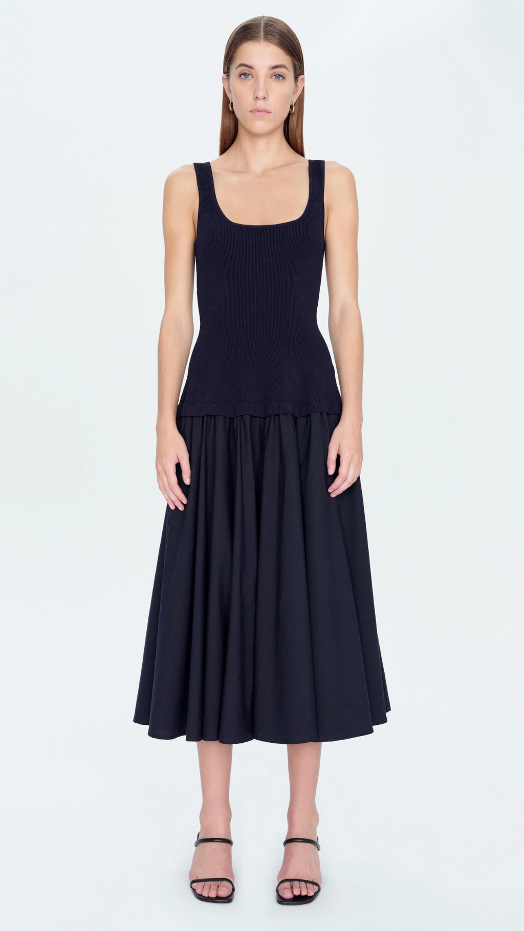 midi silas dress Knit sheer georgette size:41 Black Floral Halter Short cf-size-41-eu-8-us