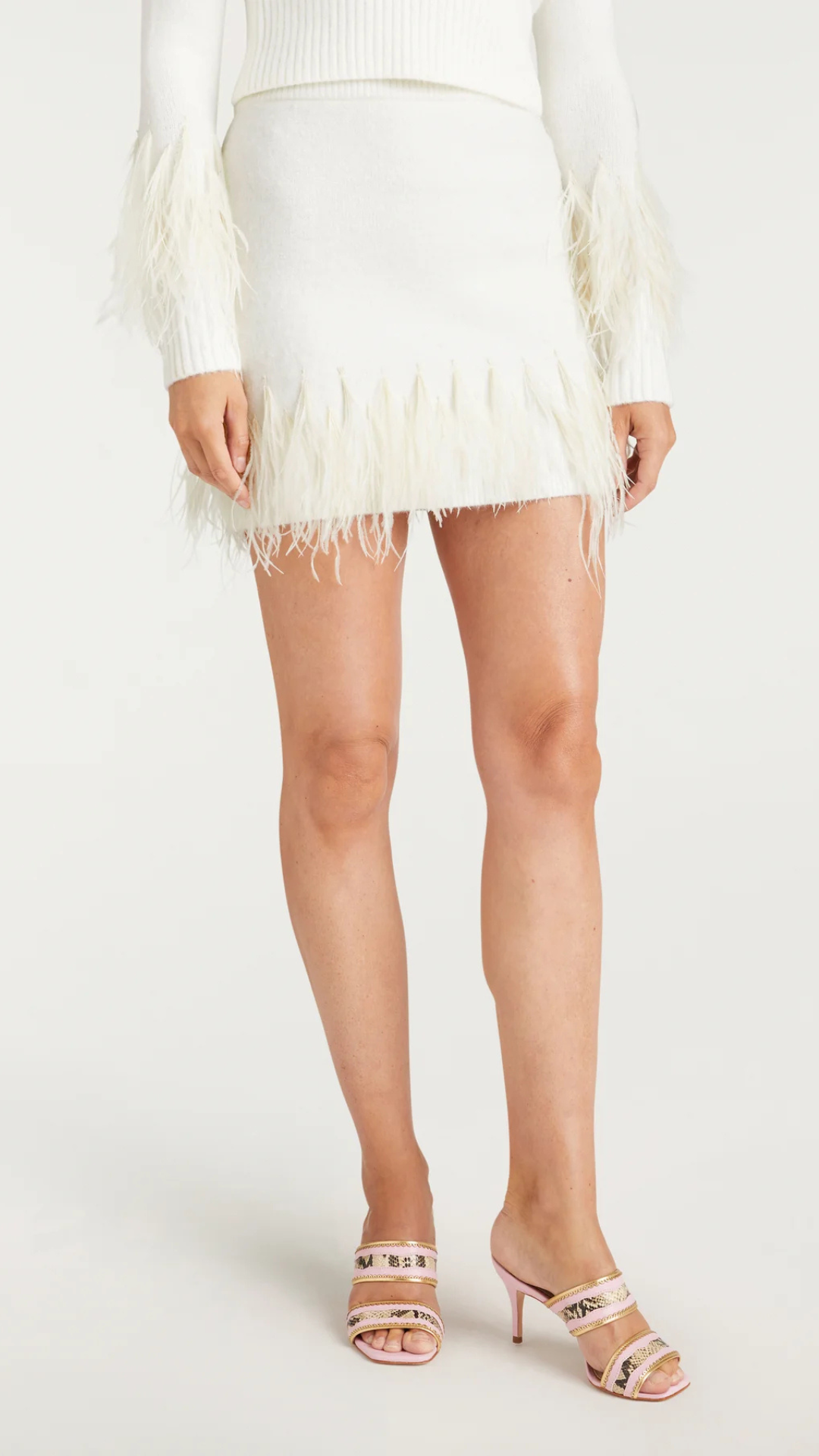 Briana Feather Mini Skirt