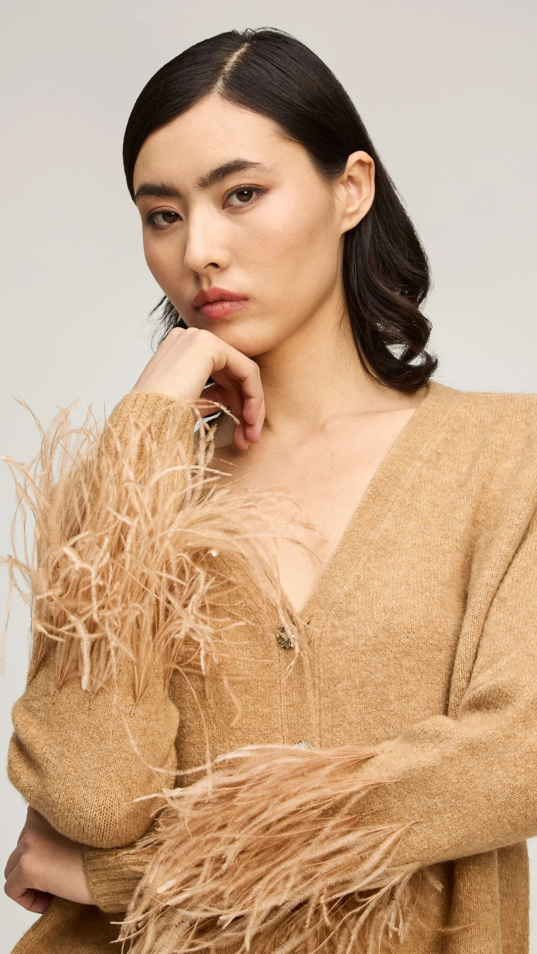Briana Feather Cardigan