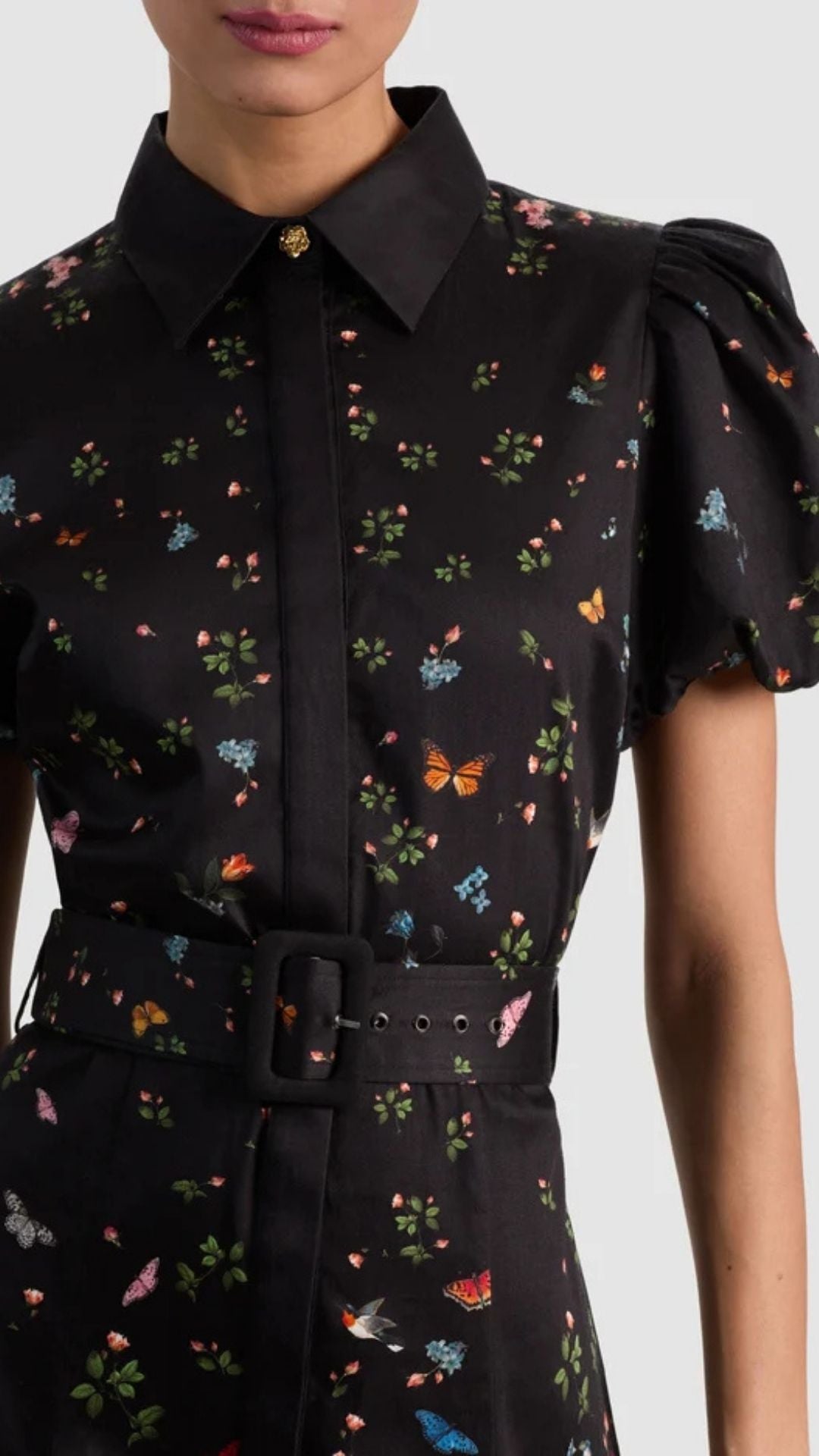 Henrietta Full Flare Midi Dress - Alice and Olivia