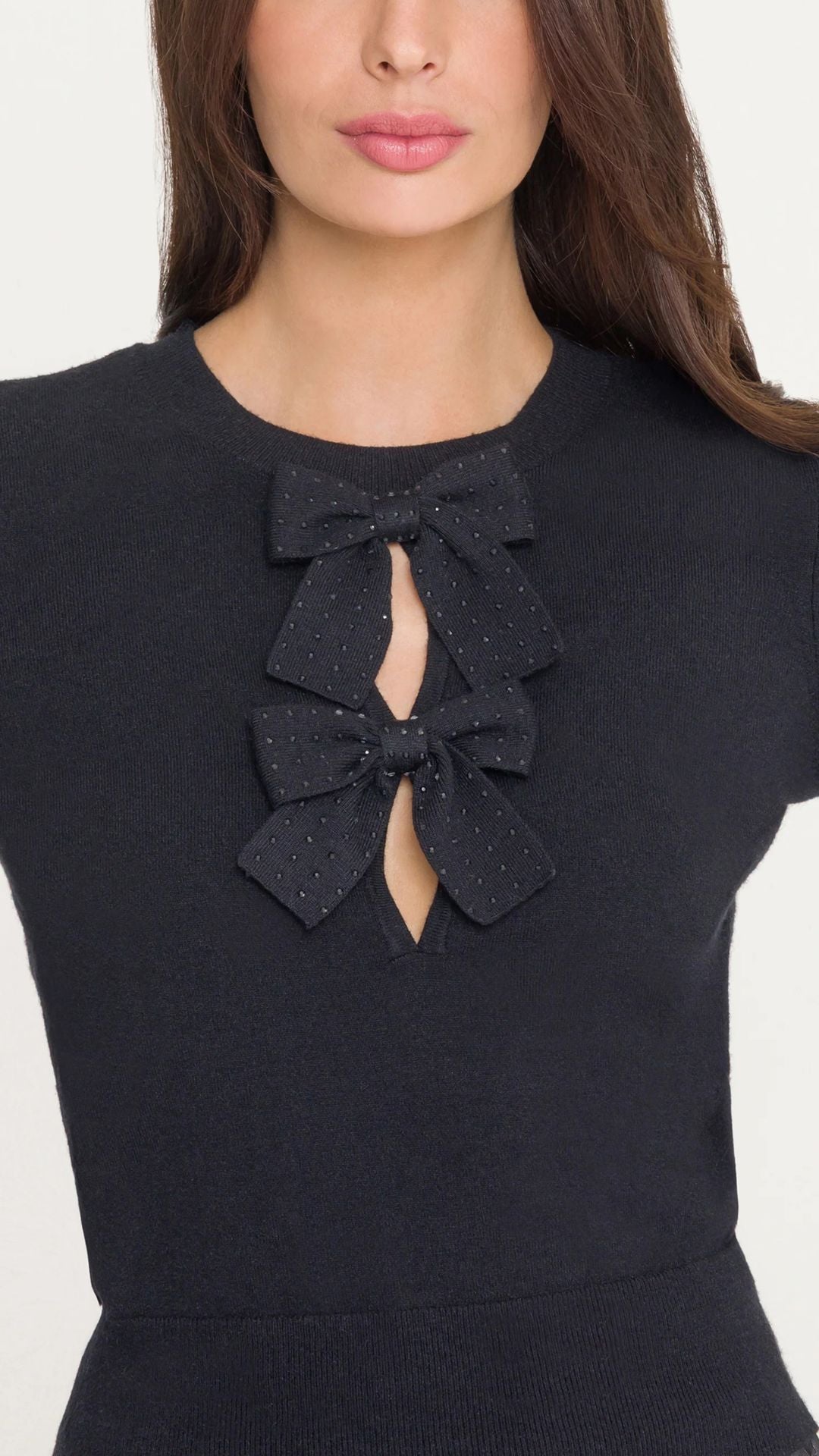 Salome Crystal Bow Sweater