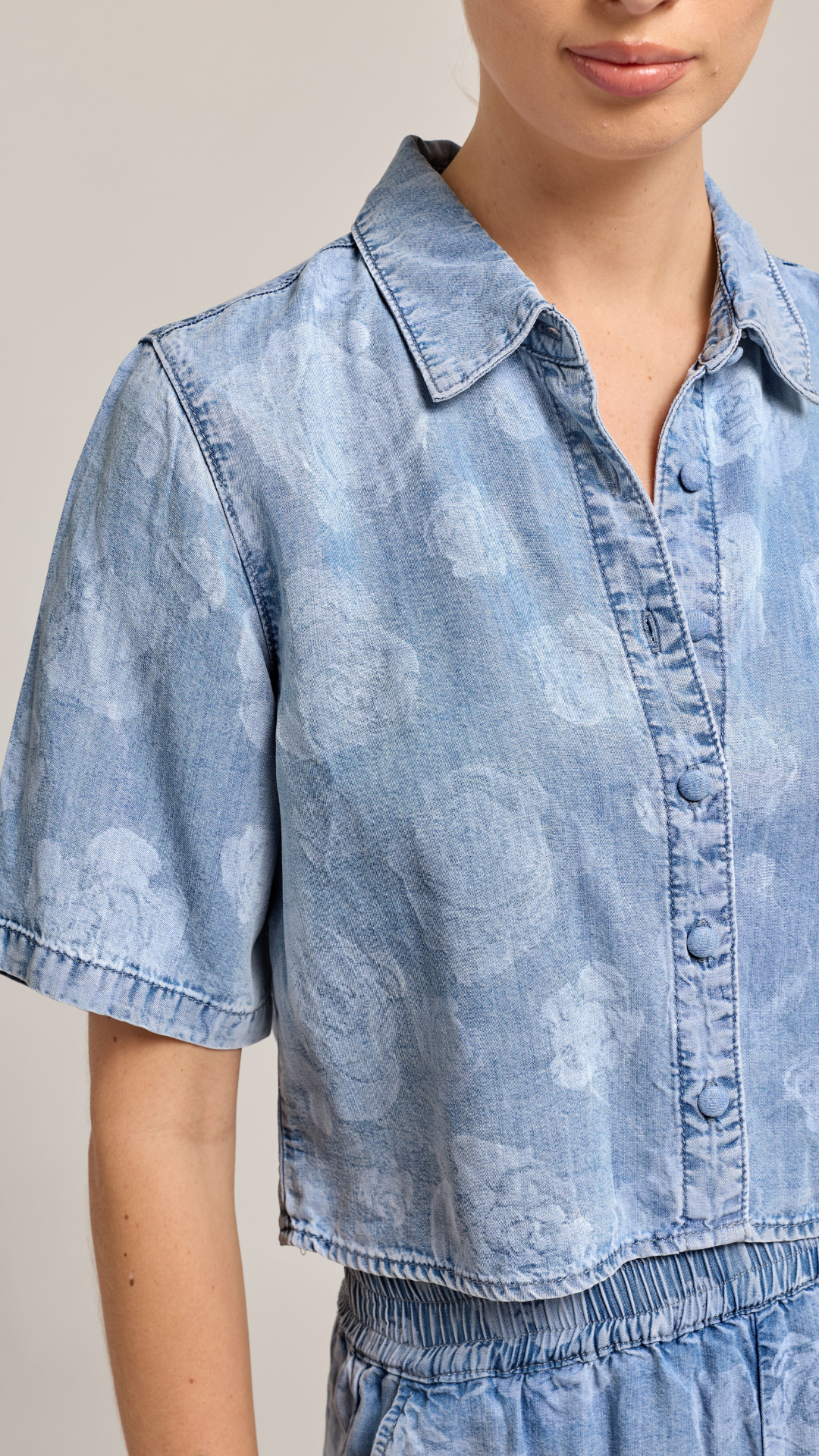 Heidi Floral Denim Shirts