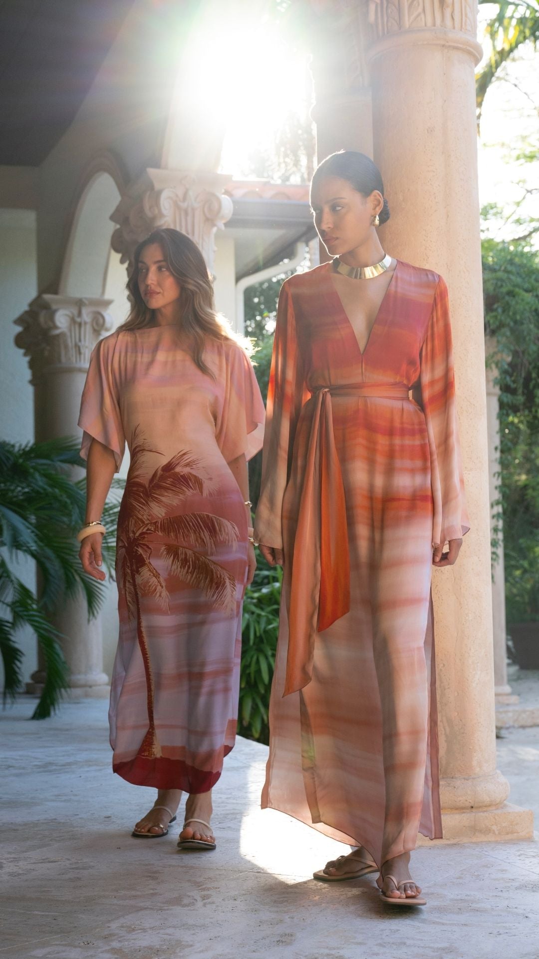 Asma long Dress with Belt