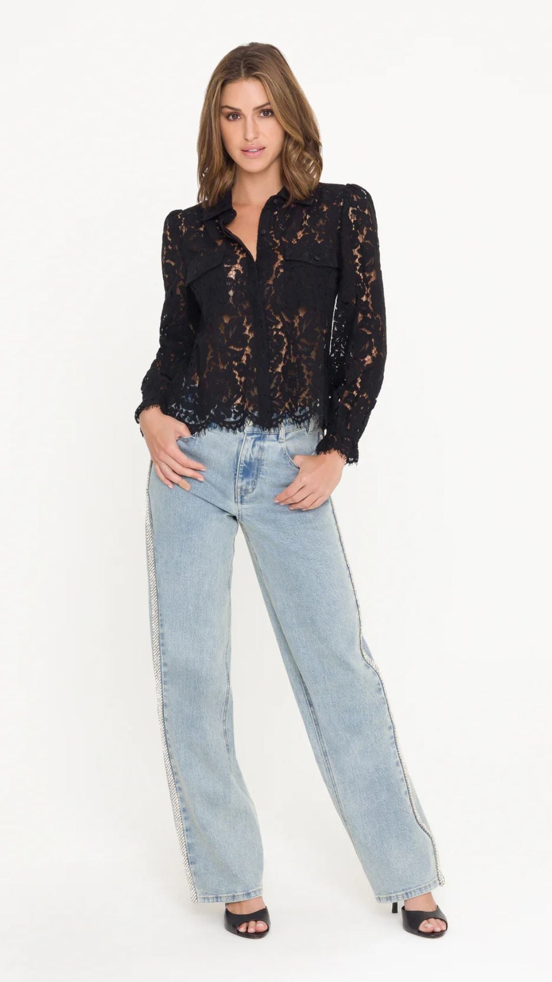 Lina Lace Shirt - Generation Love