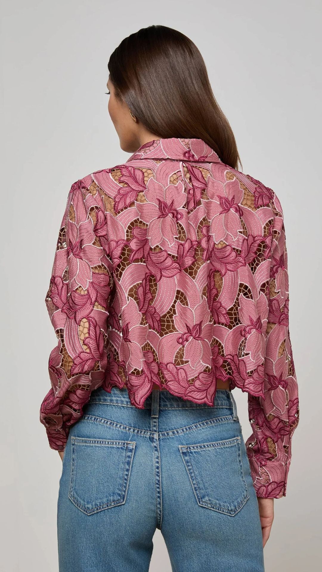 Akemi Cropped Lace Blouse - L'Agence