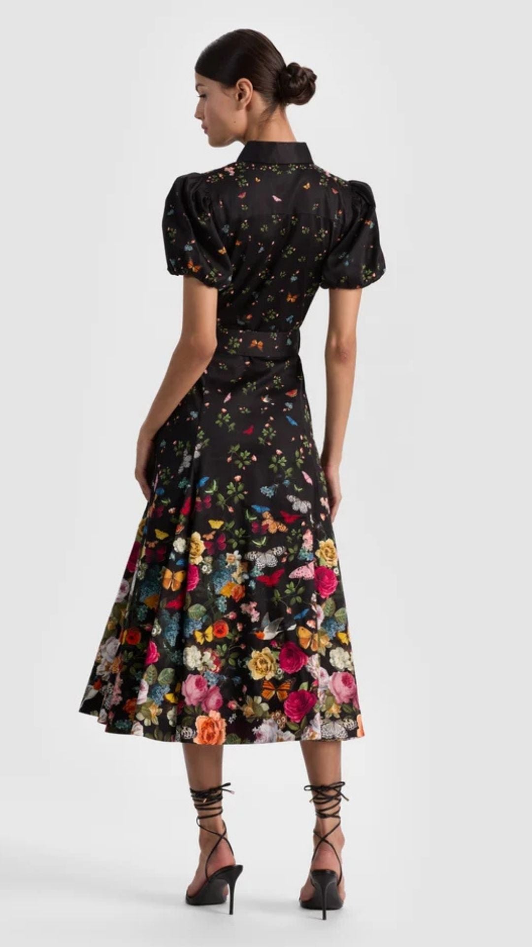 Henrietta Full Flare Midi Dress - Alice and Olivia