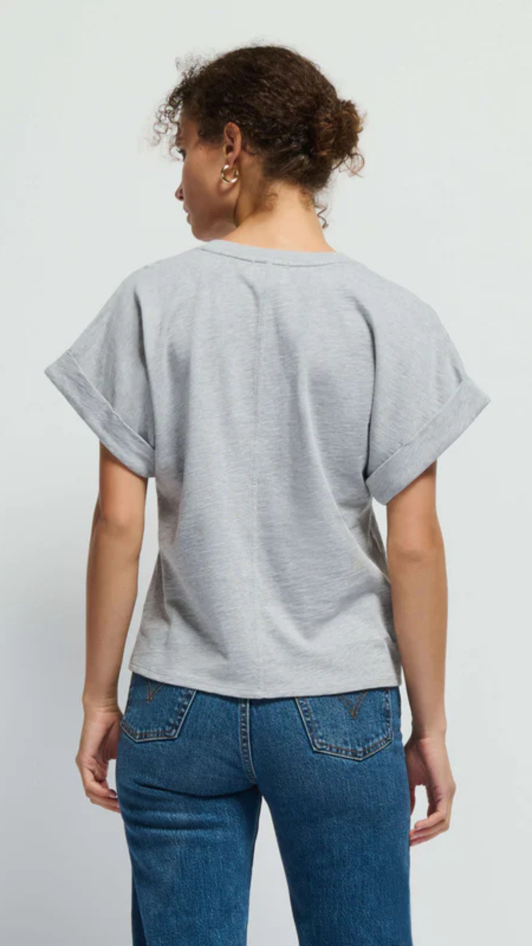 Stevie Cuffed V Neck - Nation Ltd.