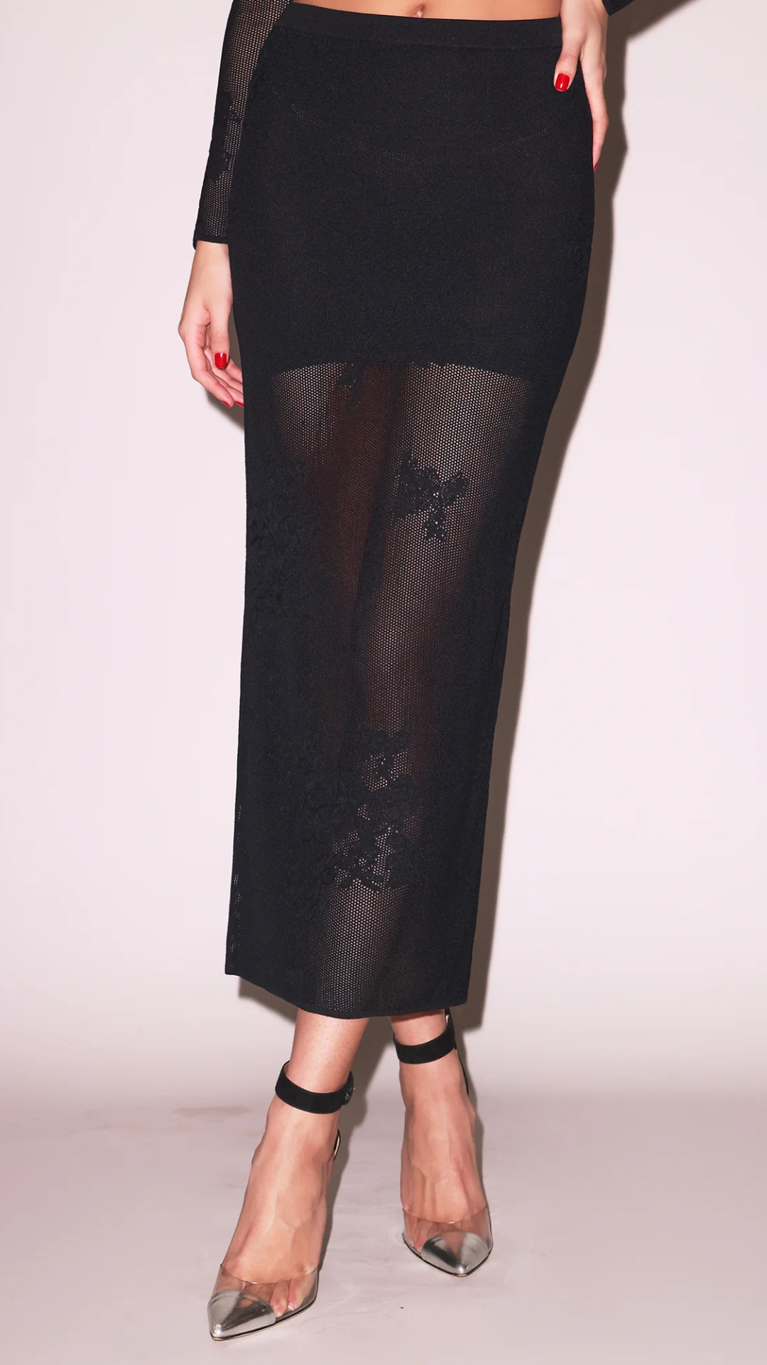 Lace Pointelle Skirt - Fleur Du Mal