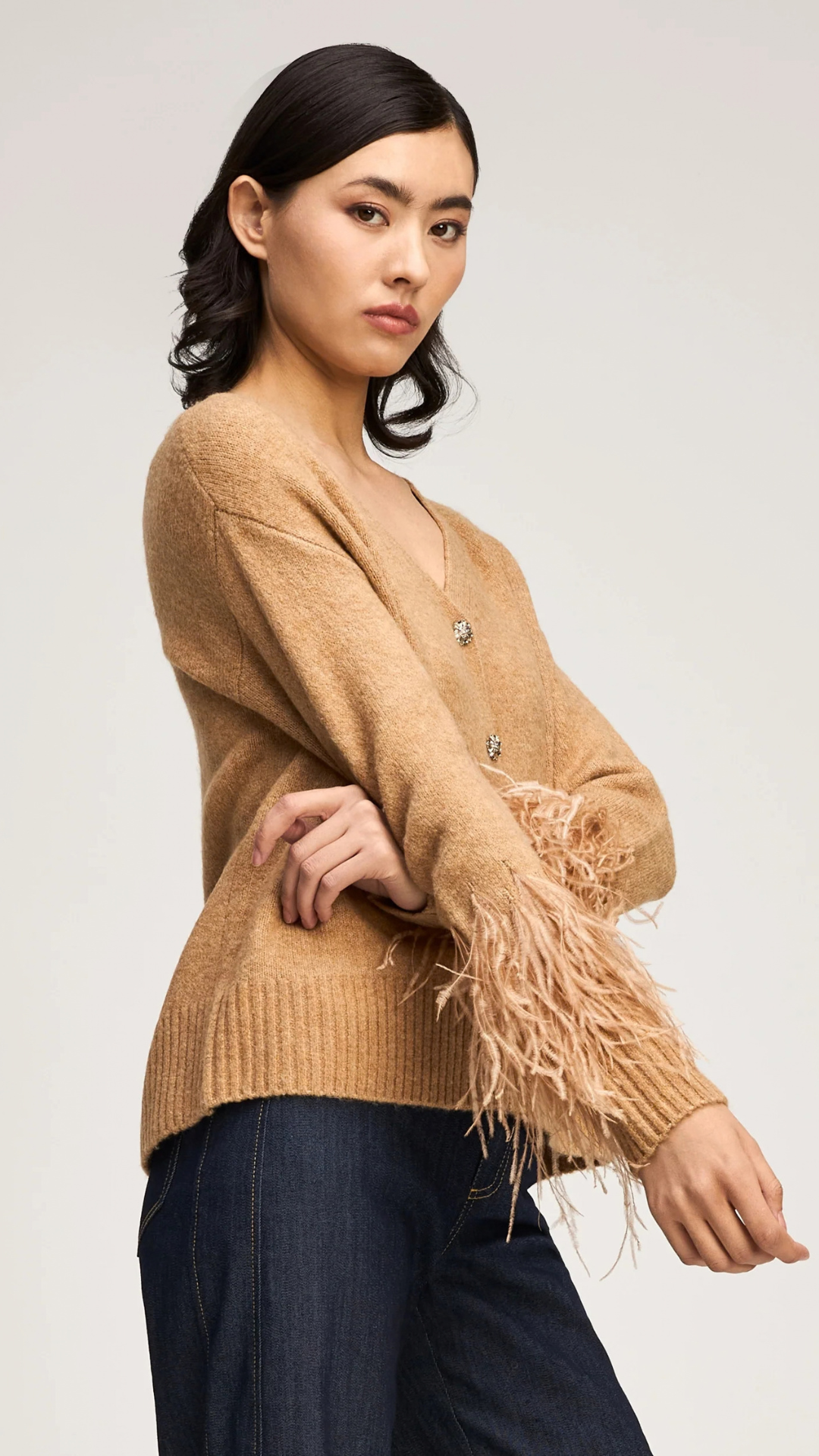 Briana Feather Cardigan
