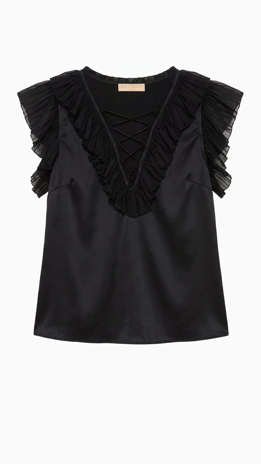 Ilyana Silk Top with Lace Up