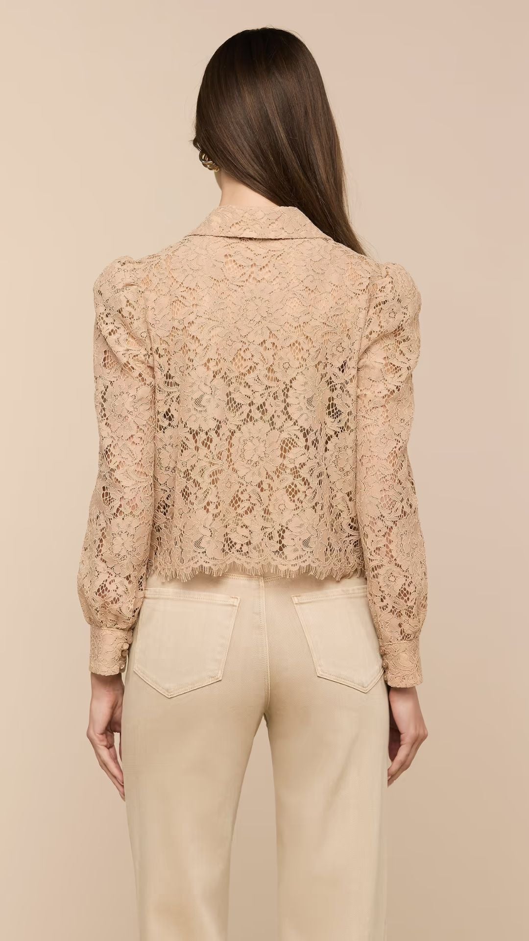 Anita Lace Blouse Capuccino - L'Agence