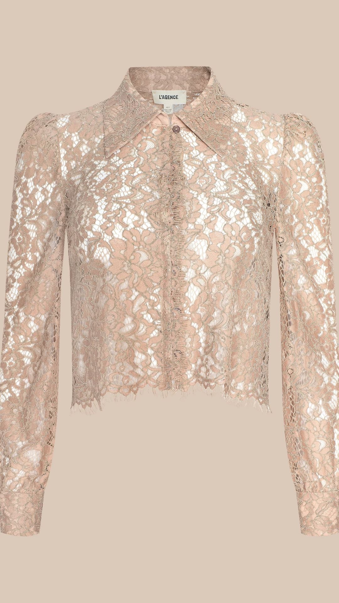 Anita Lace Blouse Capuccino - L'Agence
