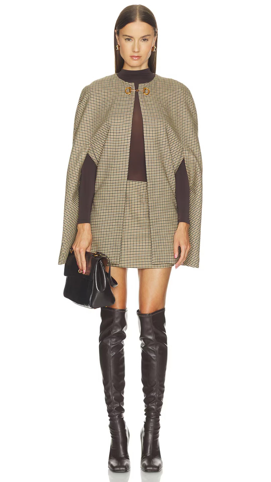 Argyle Cape Brown Plaid - Sans Faff