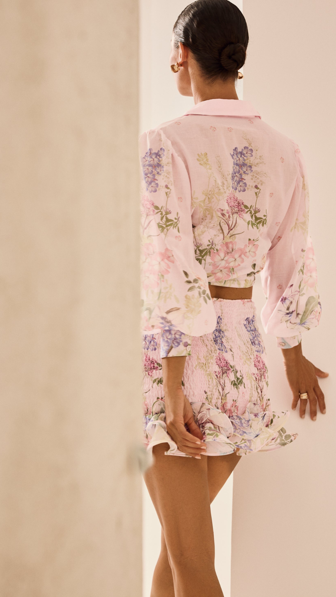 Aster Blouse in Pink Botanic - Charo Ruiz