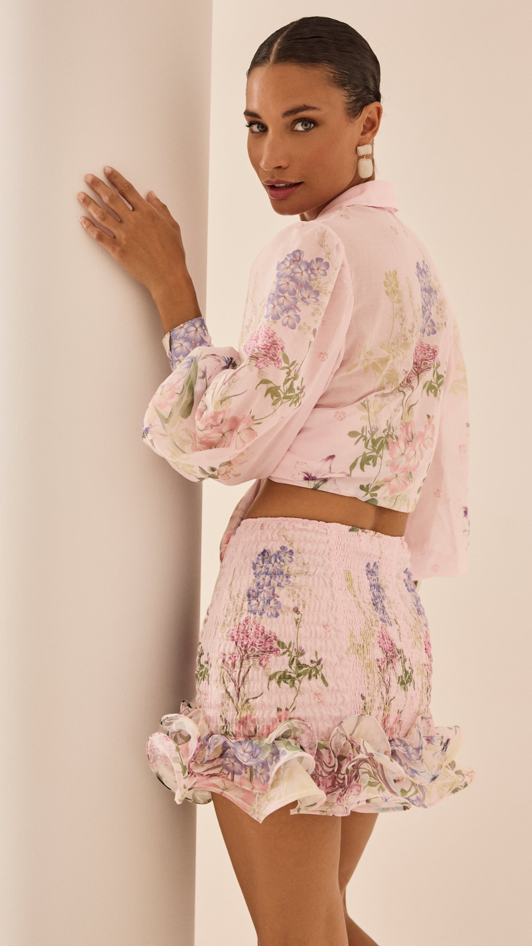 Aster Blouse in Pink Botanic - Charo Ruiz