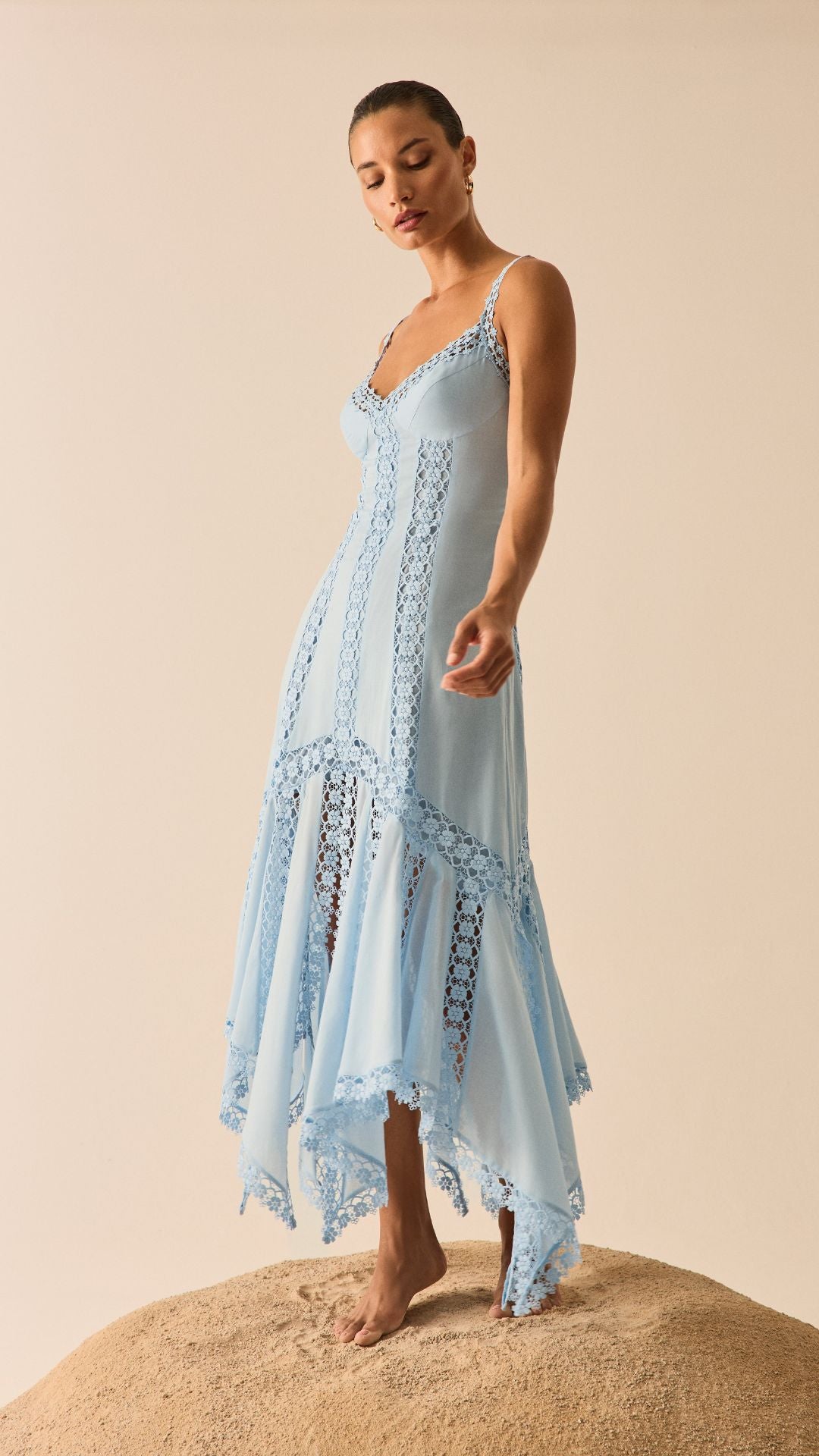 Blossel Long Dress Blue - Charo Ruiz