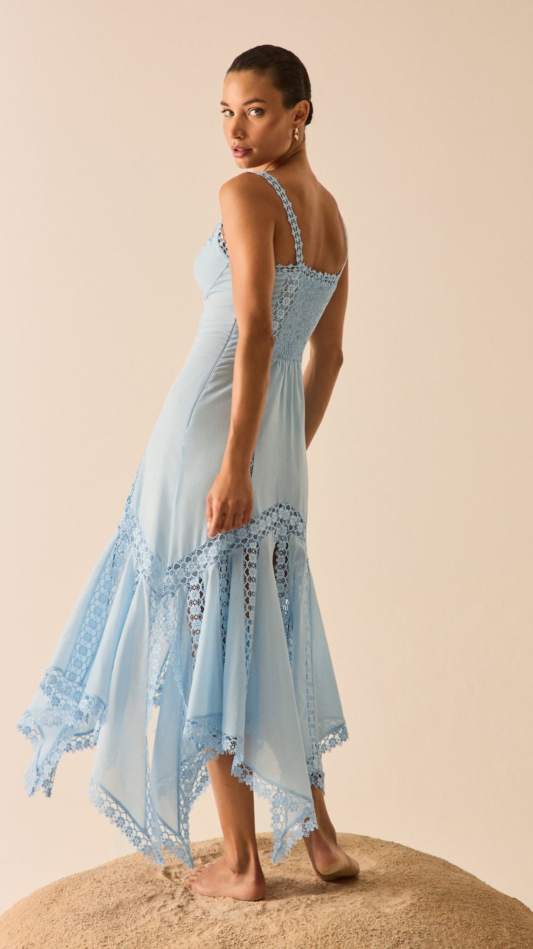 Blossel Long Dress Blue - Charo Ruiz