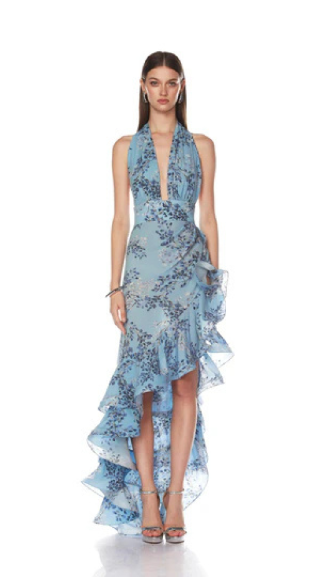Bronte Blue Poppy Maxi Dress - Bronx and Banco