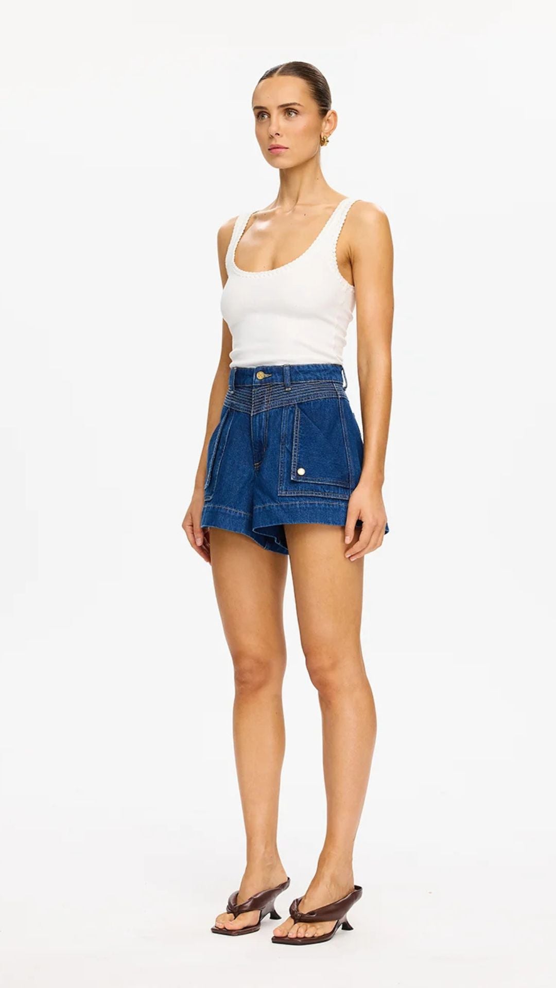 Celene Denim Short - Indigo - Kivari