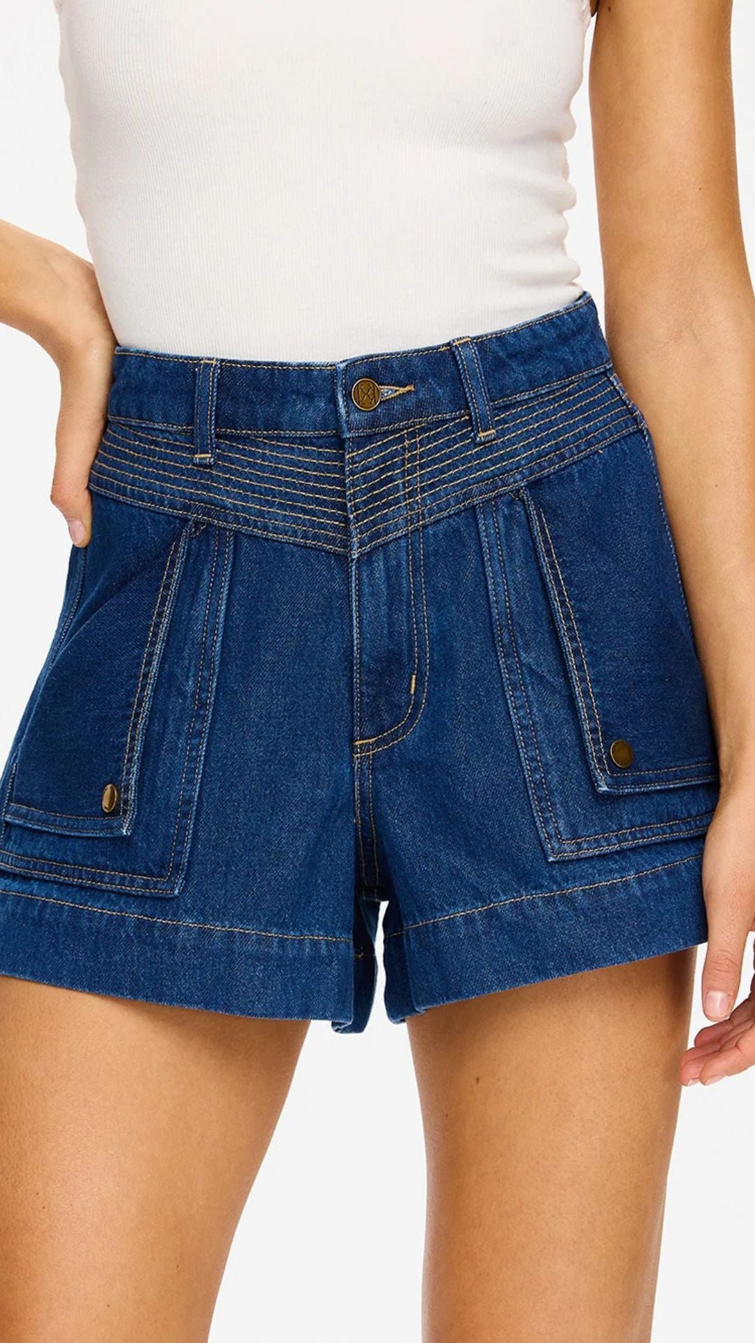 Celene Denim Short - Indigo - Kivari