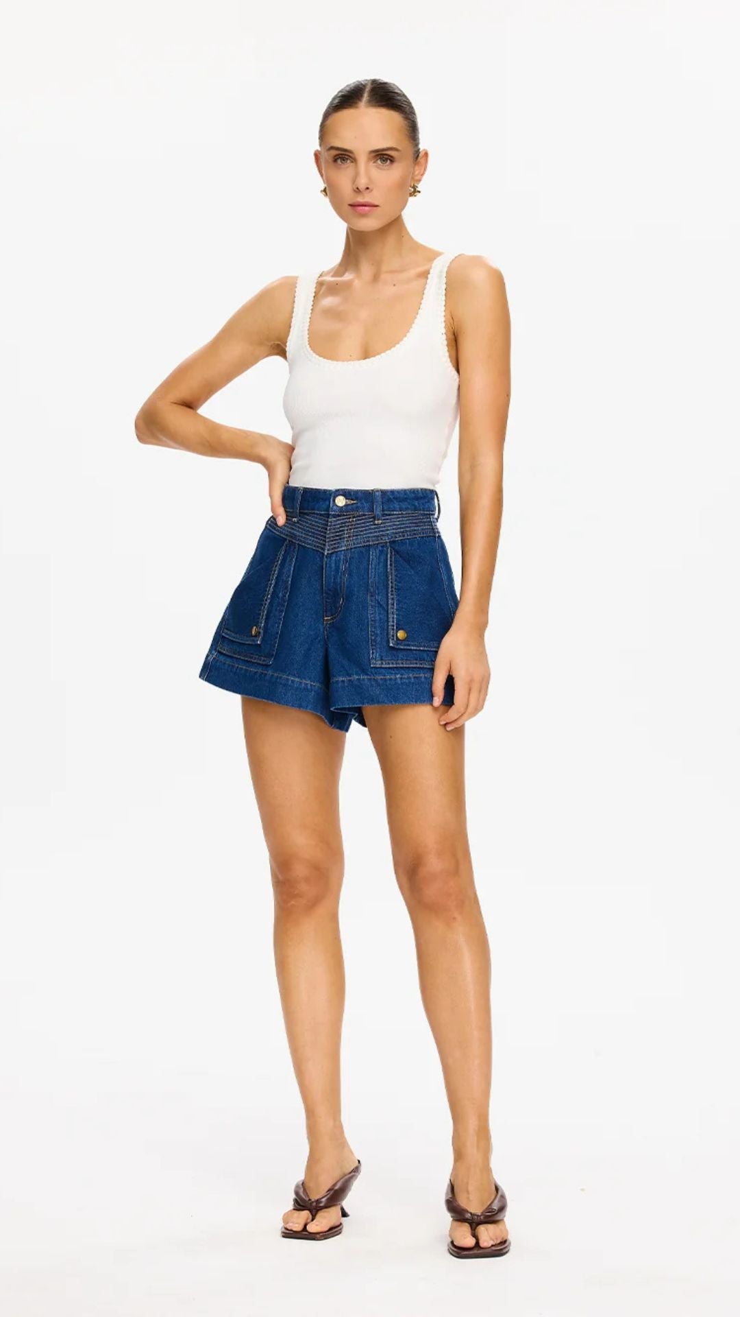 Celene Denim Short - Indigo - Kivari