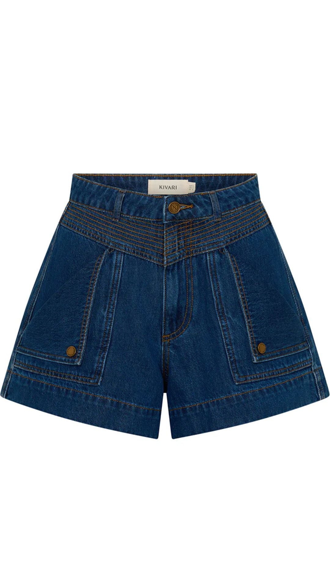Celene Denim Short - Indigo - Kivari
