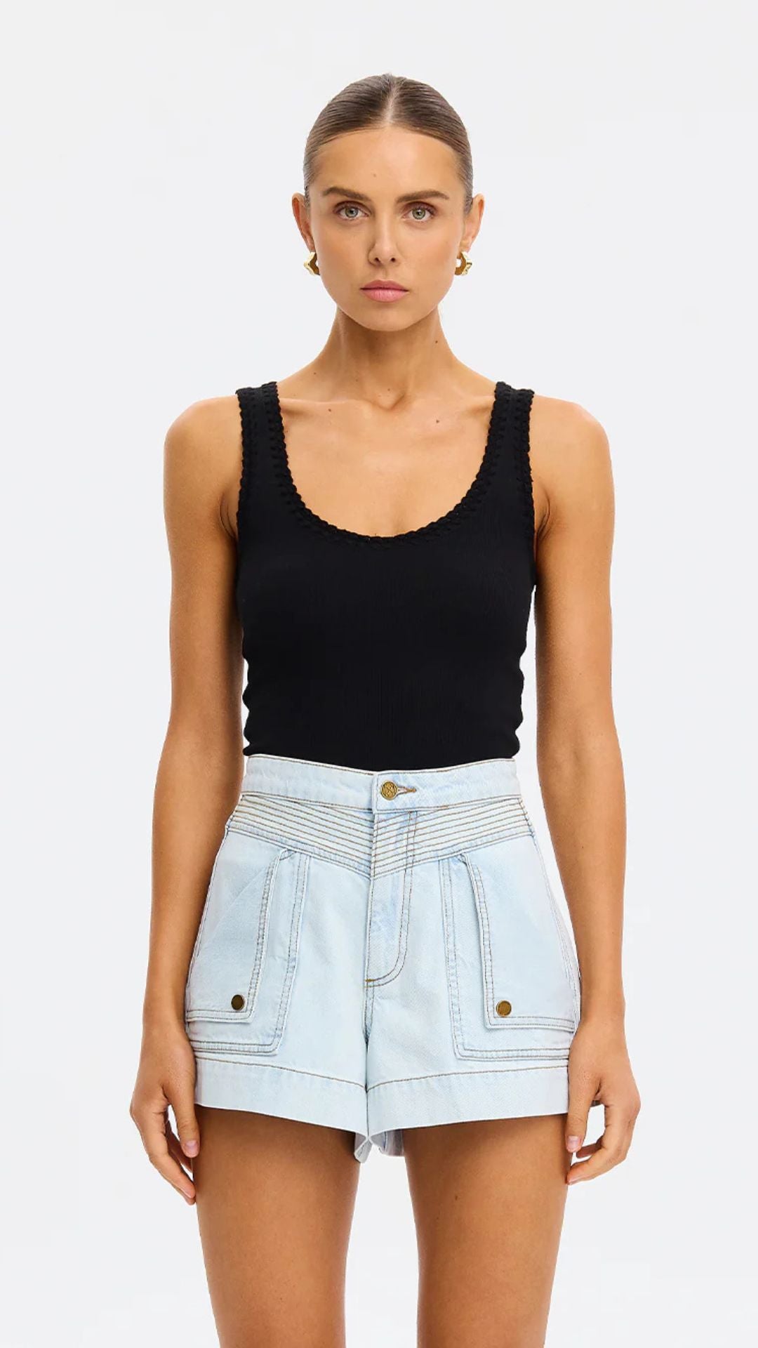 Celene Denim Short - Pale Blue - Kivari