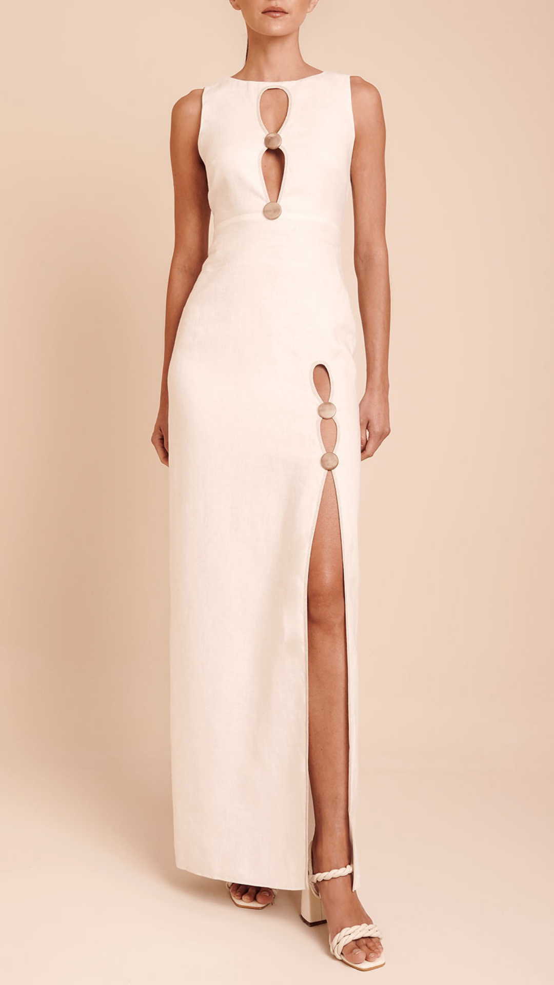 Cosme Dress - Ivory - Azulu