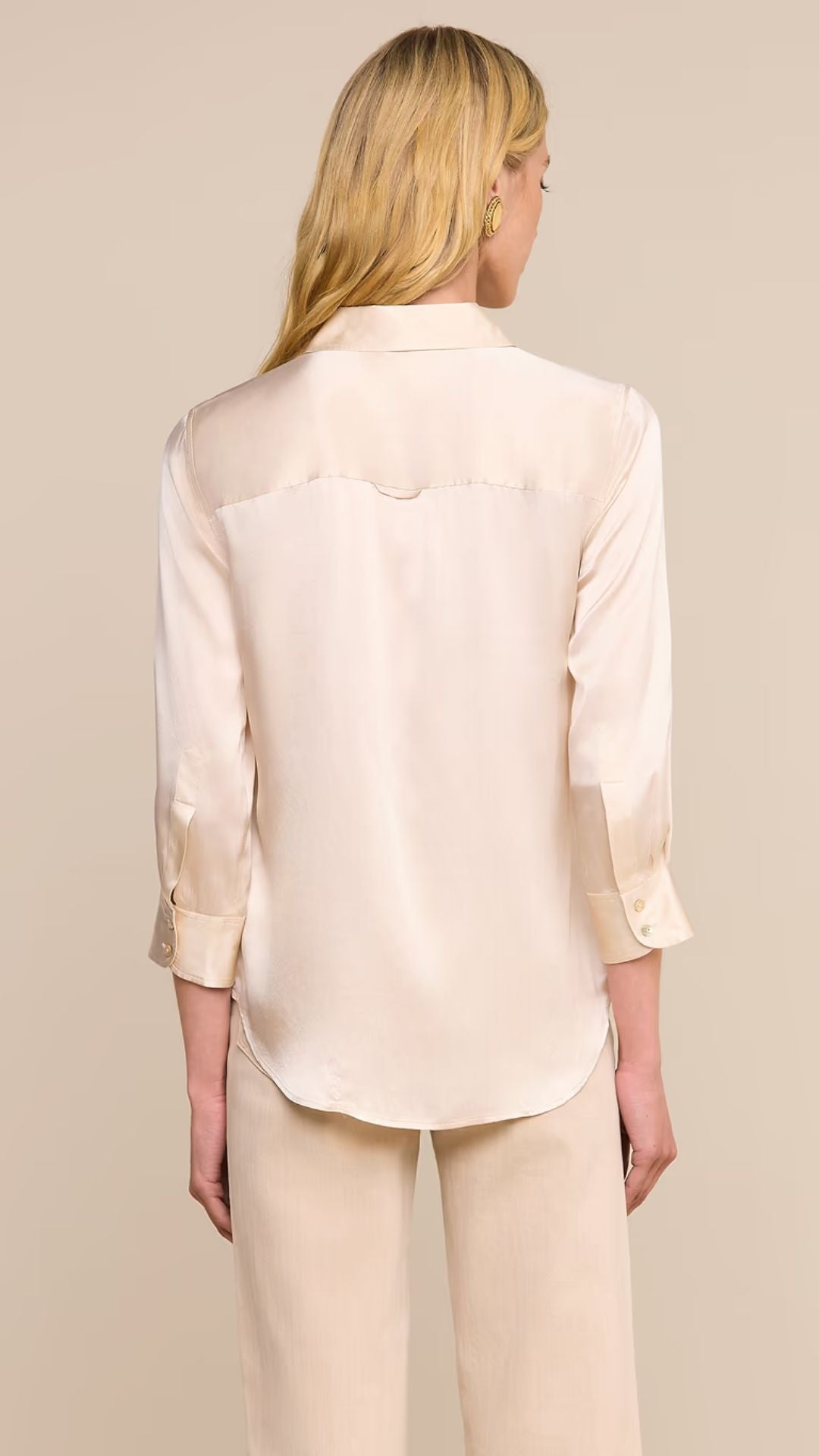 Dani Silk Blouse Champagne - L'Agence