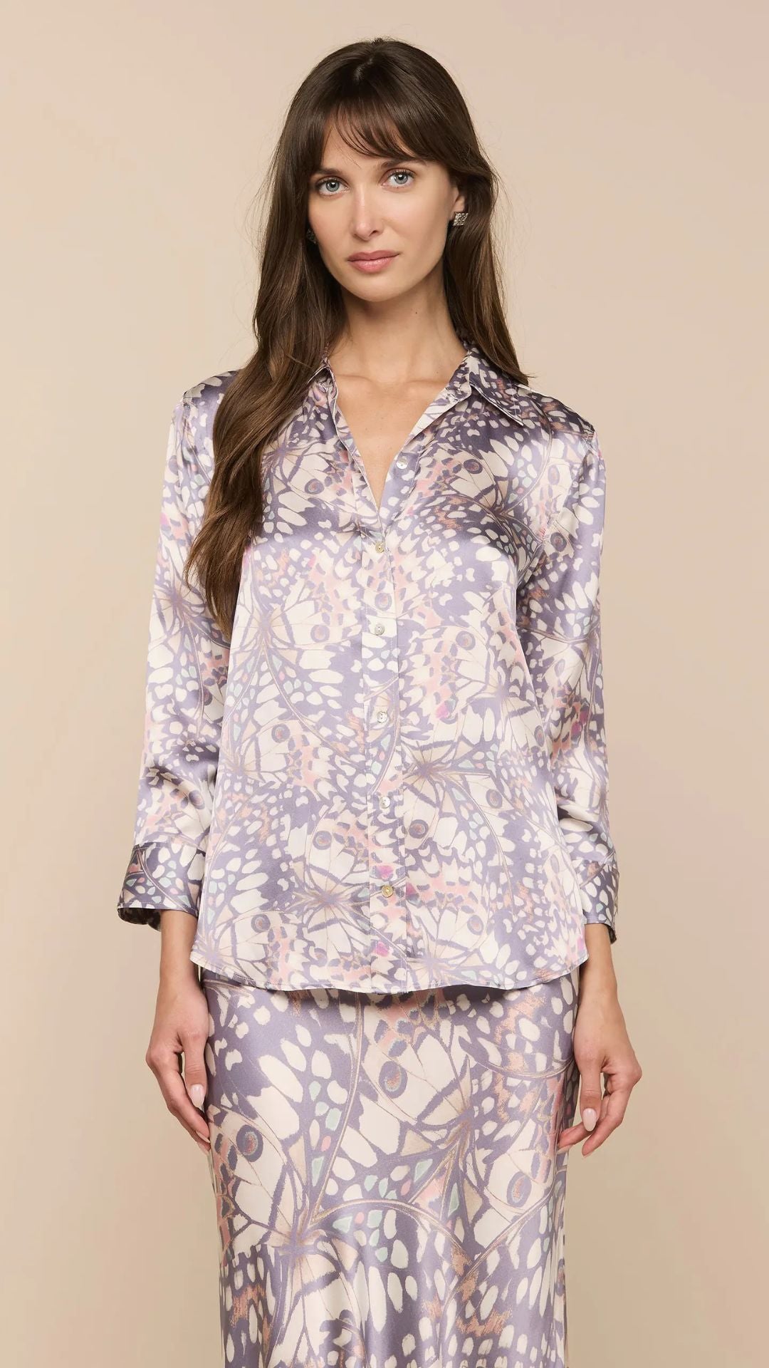 Dani Silk Blouse Multi - L'Agence