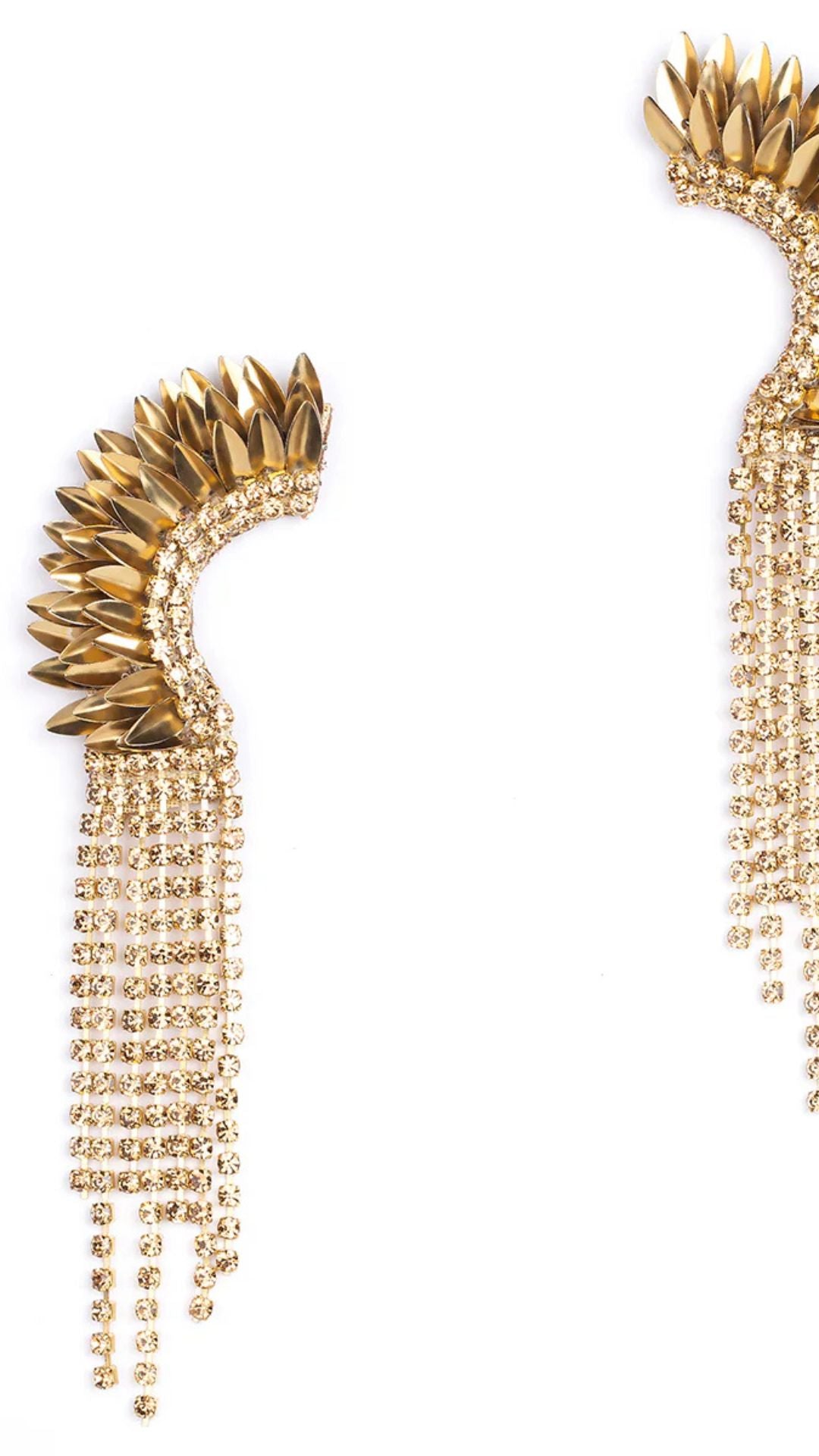 Estella Earrings Gold - Deepa Gurnani