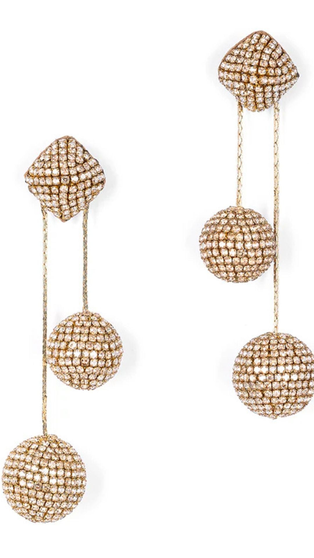 Taryn Earrings Gold - Deepa Gurnani