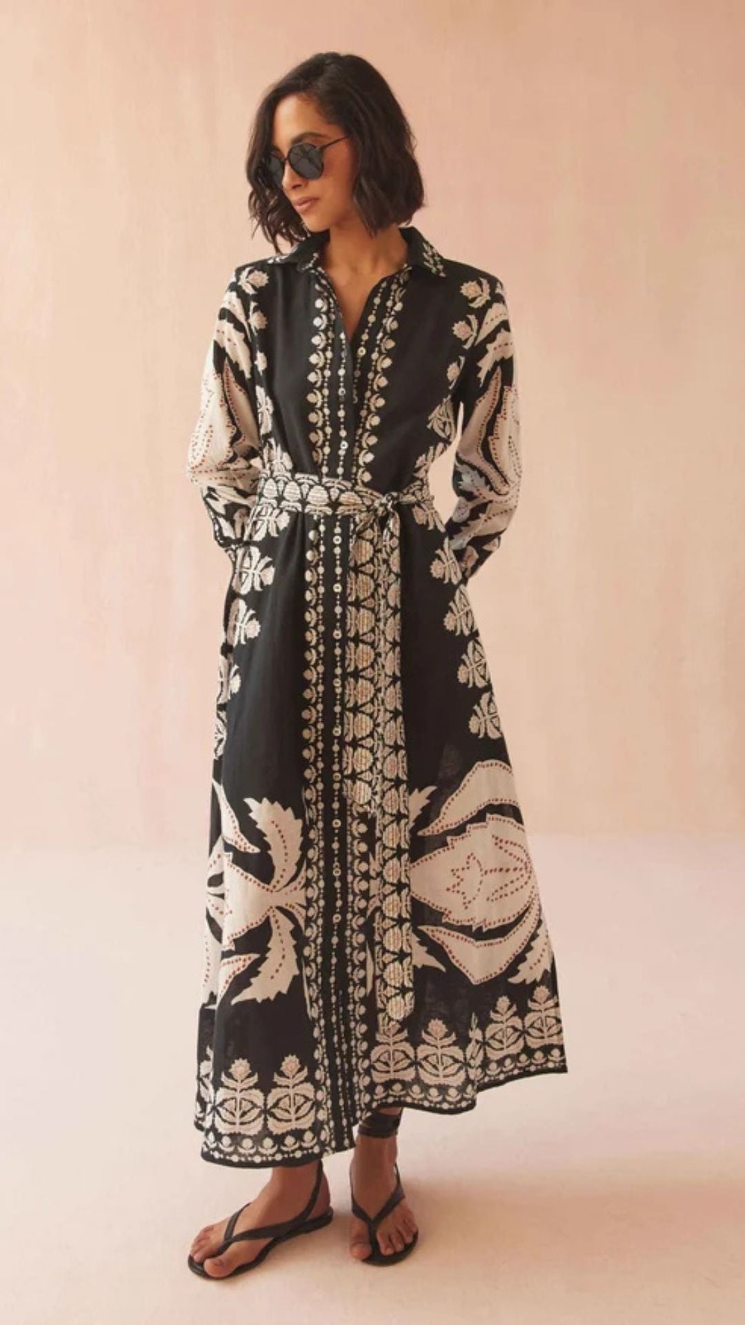 Emma Shirt Dress Nikita Oyster - Omika