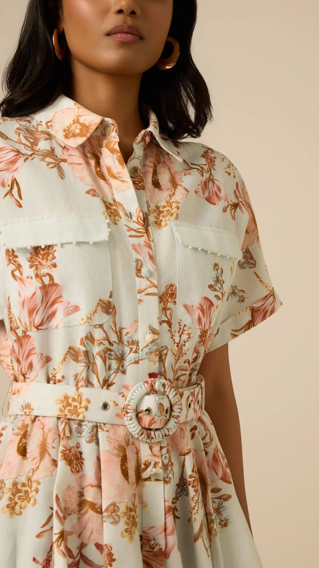Ezra Buckle Short Dress - Hemant and Nandita